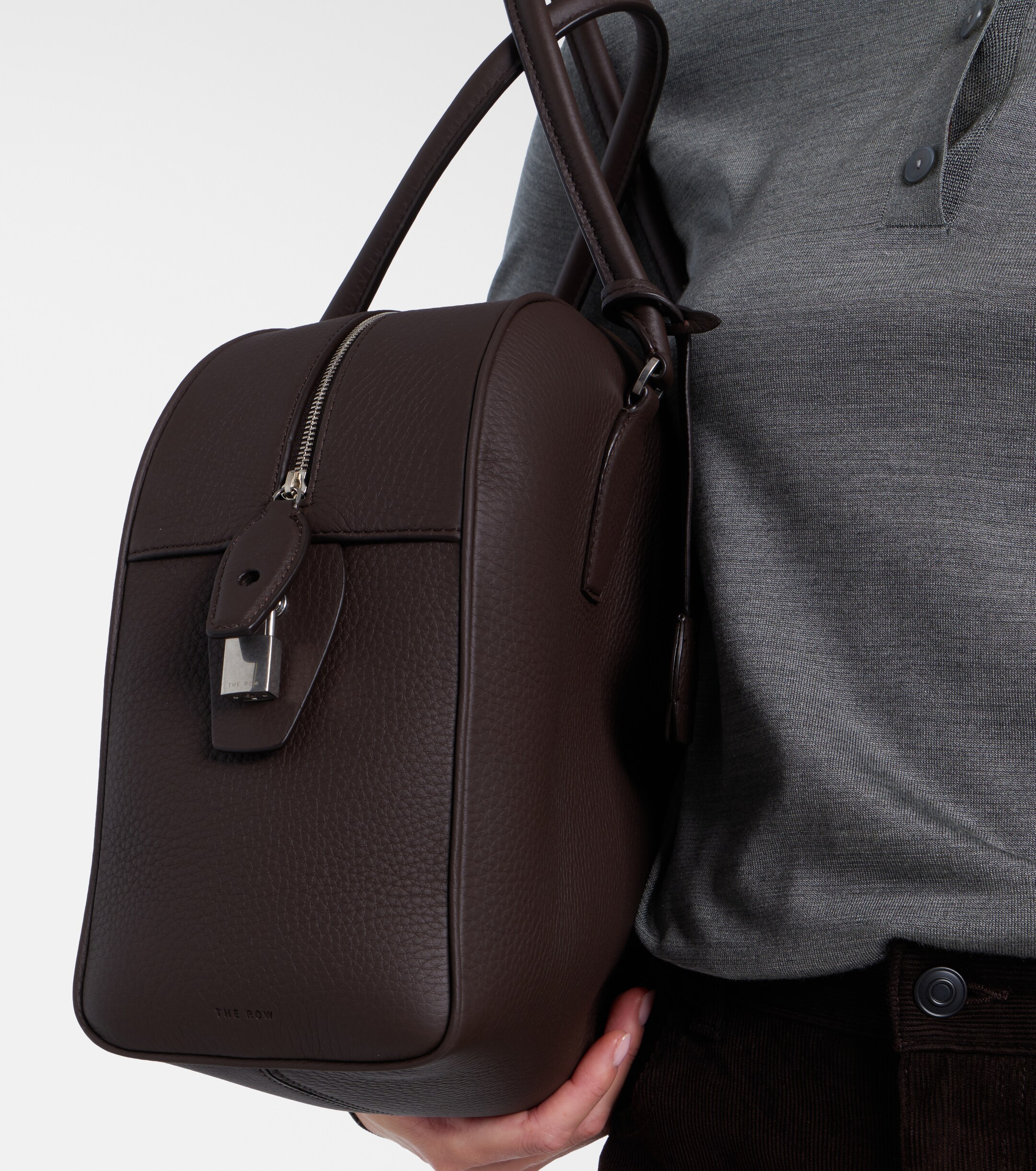 The Row India 15.75 leather tote bag