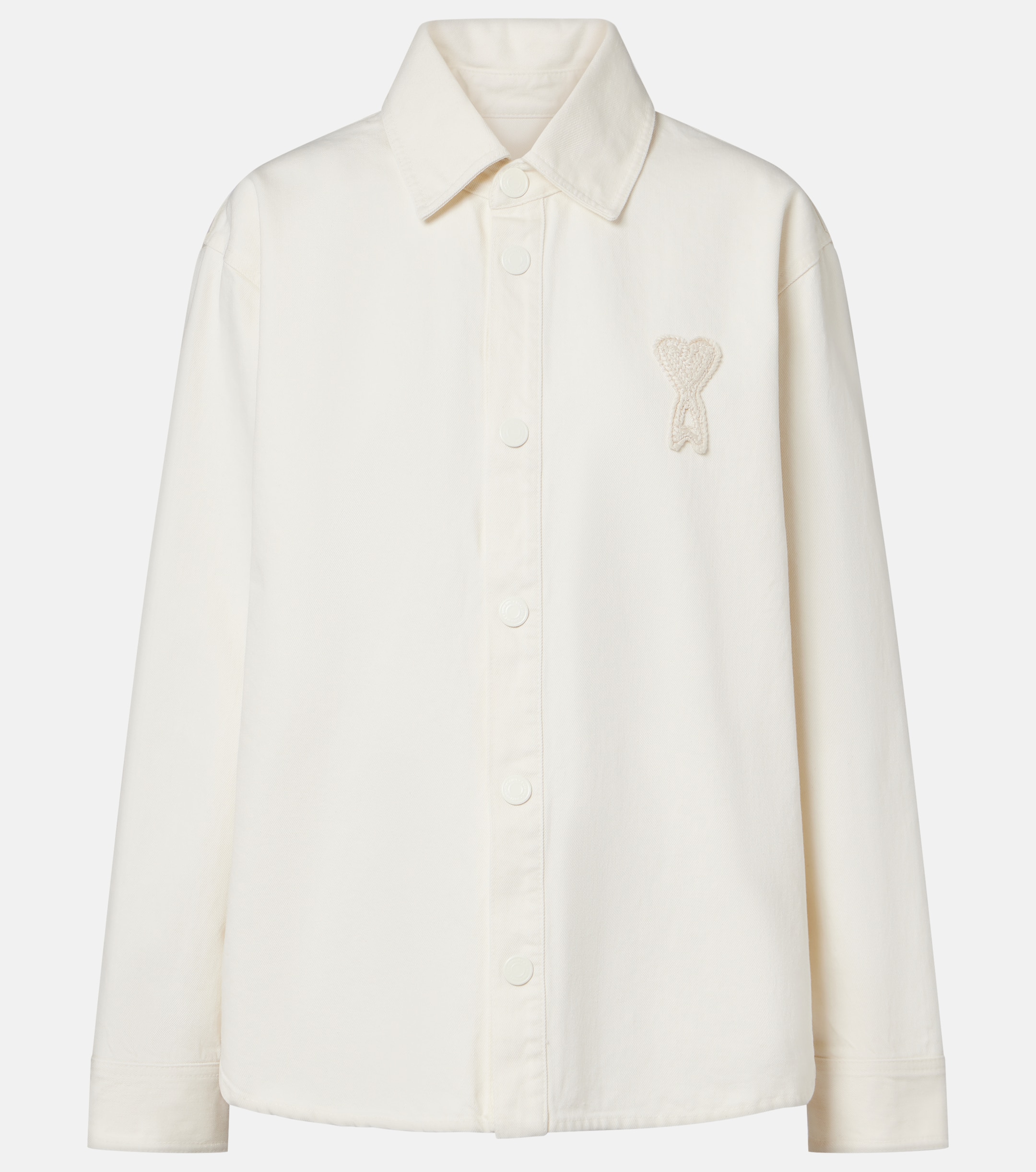 Ami Paris Ami de Cœur cotton twill overshirt thumbnail