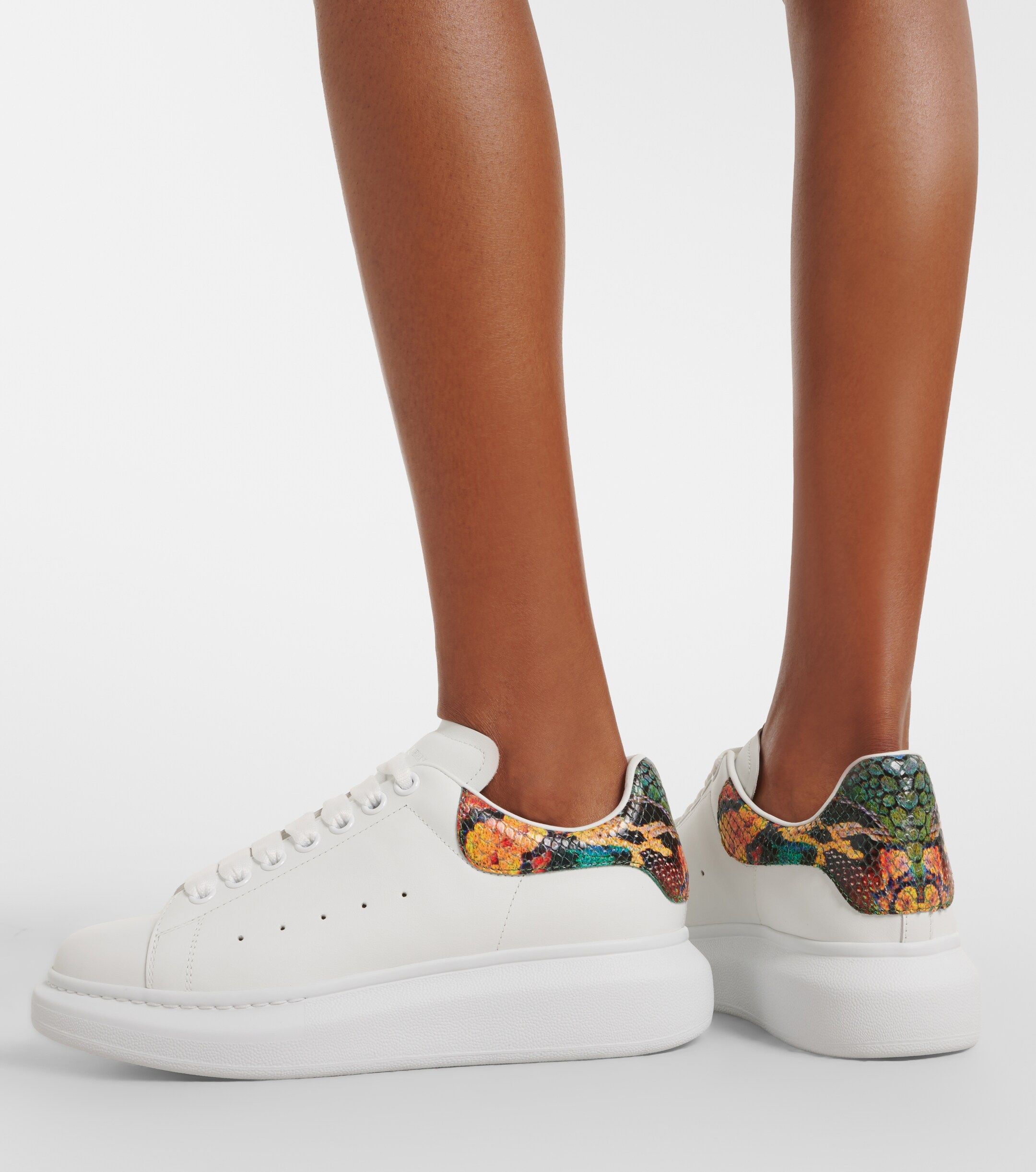 McQueen McQueen Oversized leather sneakers
