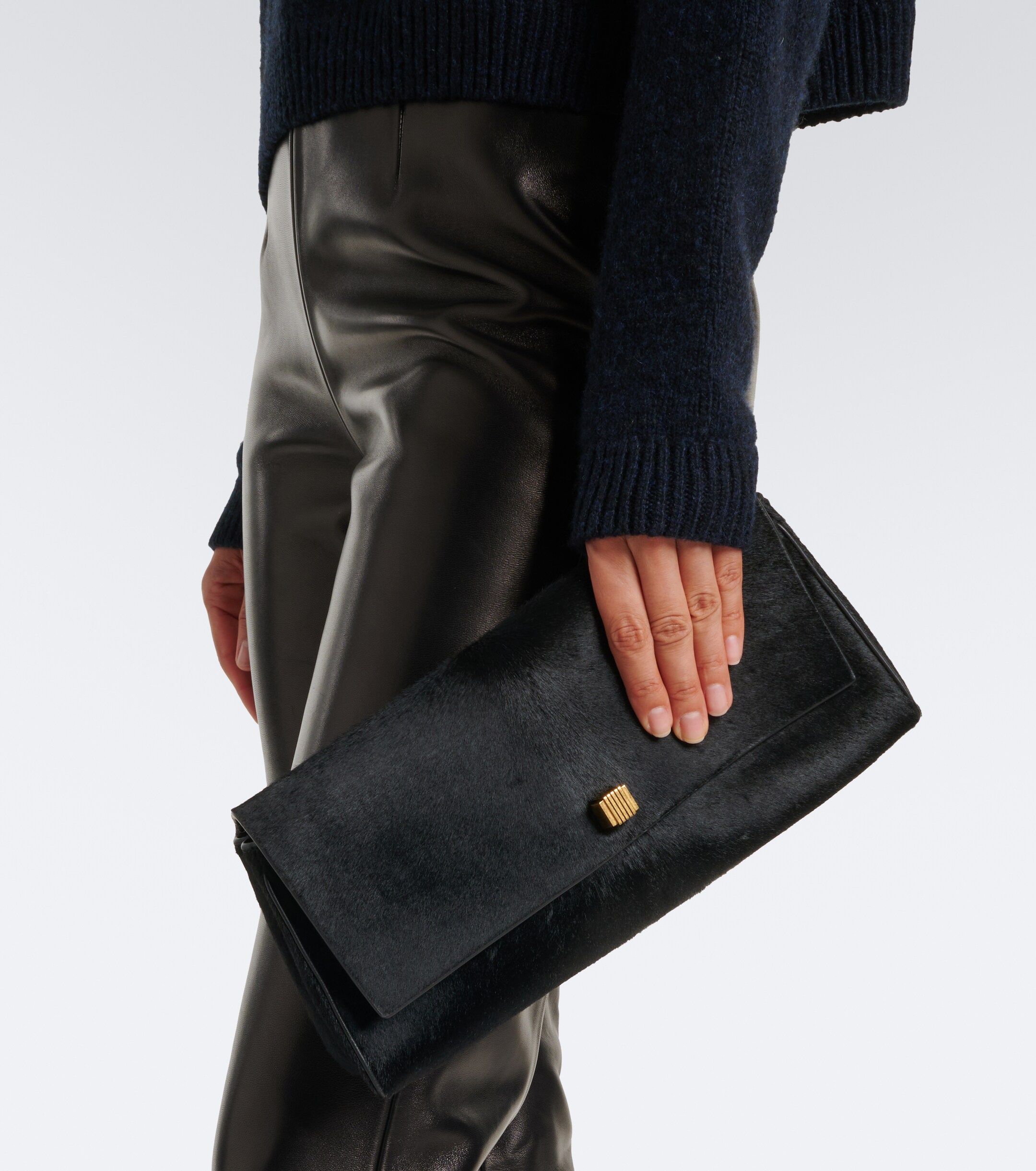 KHAITE Khaite Audrey Medium calf hair clutch