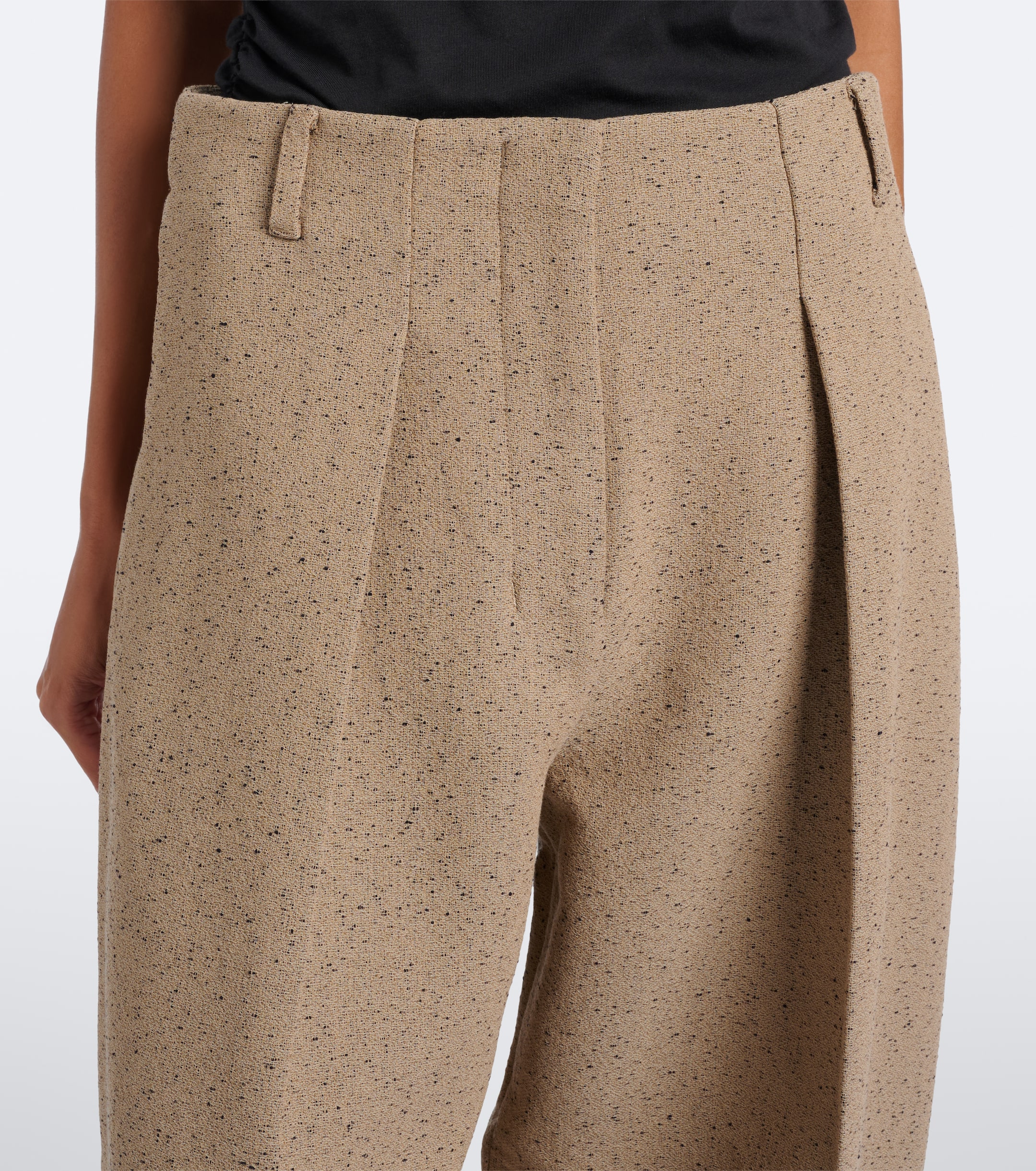 Jacquemus Jacquemus Ovalo cotton and wool-blend barrel-leg pants