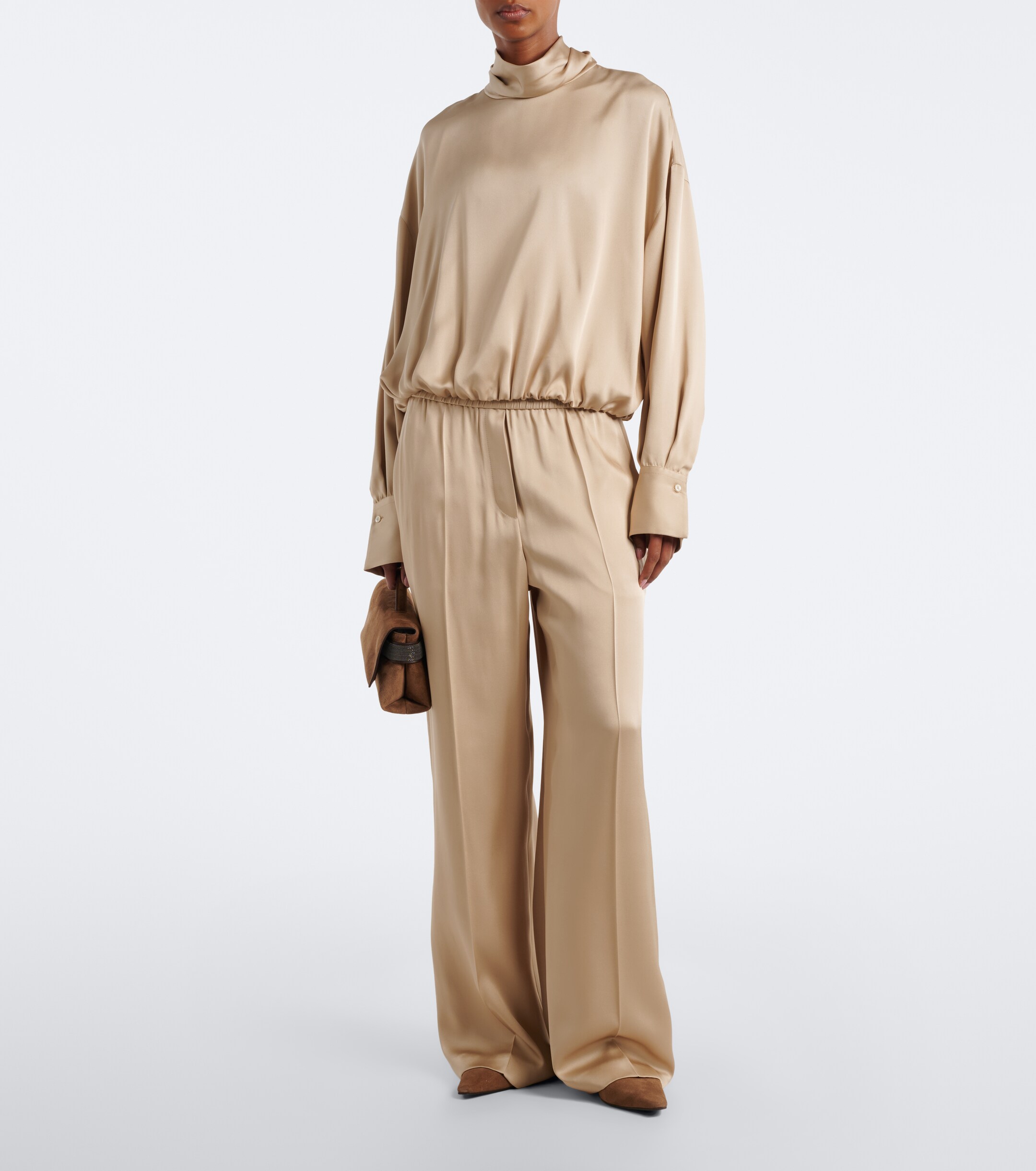 Brunello Cucinelli Brunello Cucinelli Silk satin blouse