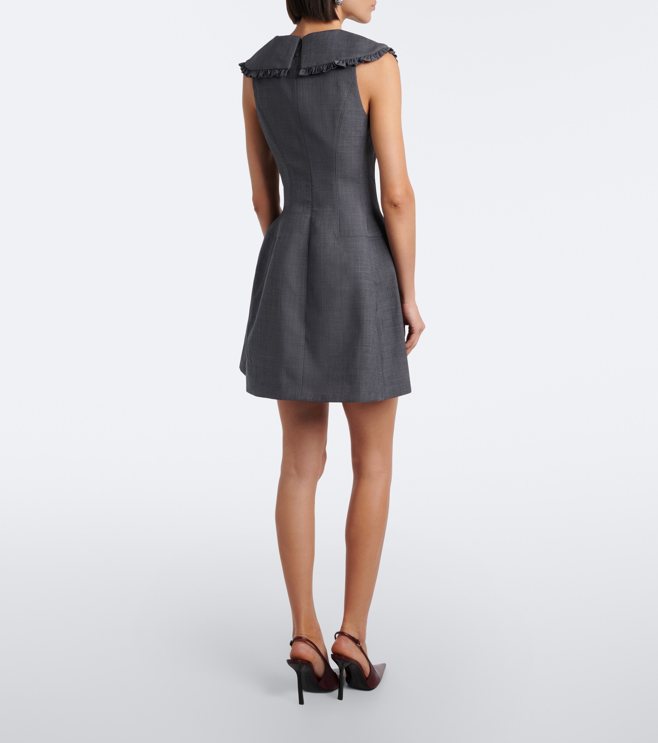 SHUSHU/TONG Shushu/Tong Bow-detail ruffled minidress