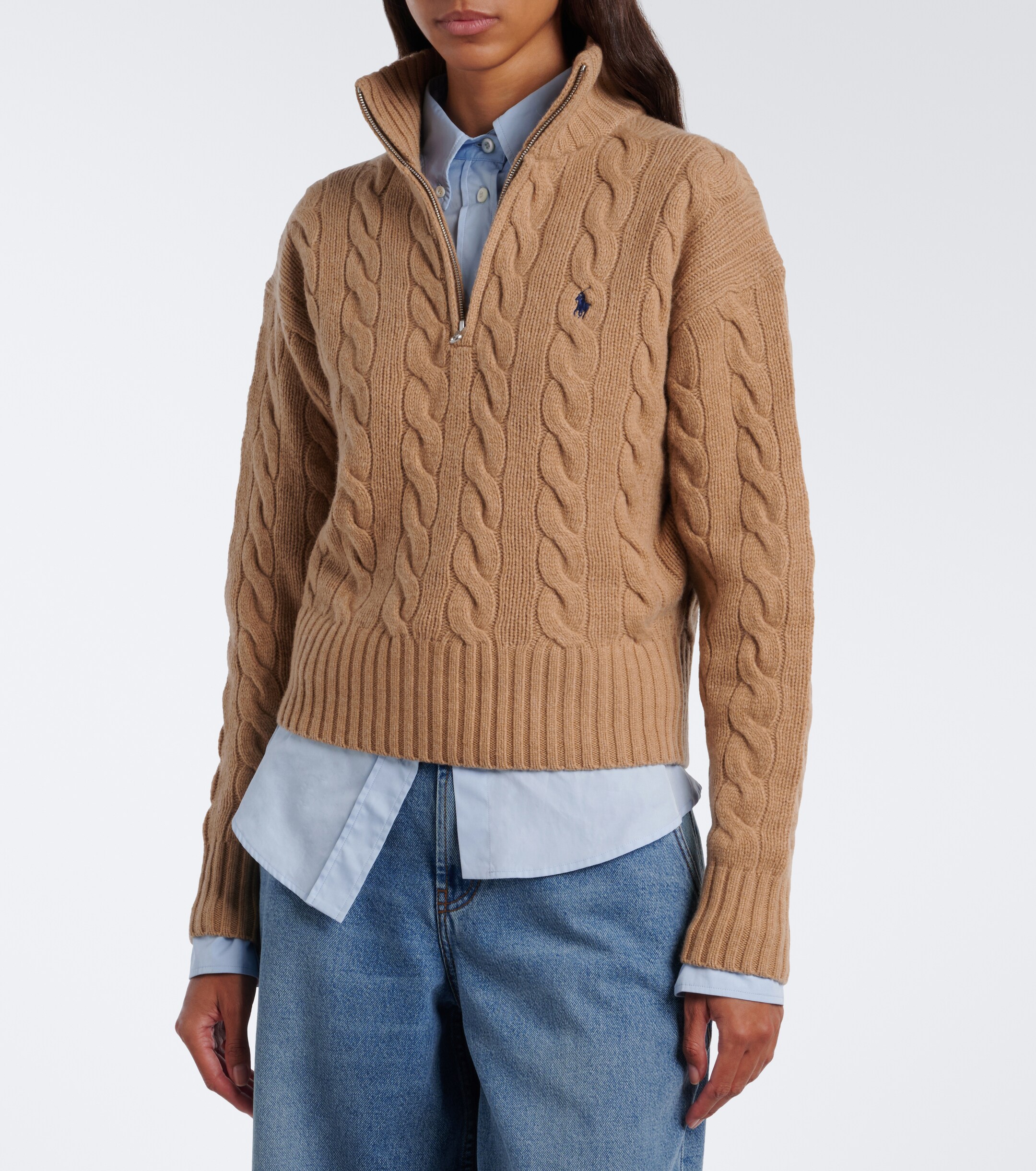 Polo Ralph Lauren Polo Ralph Lauren Cable-knit wool and cashmere sweater