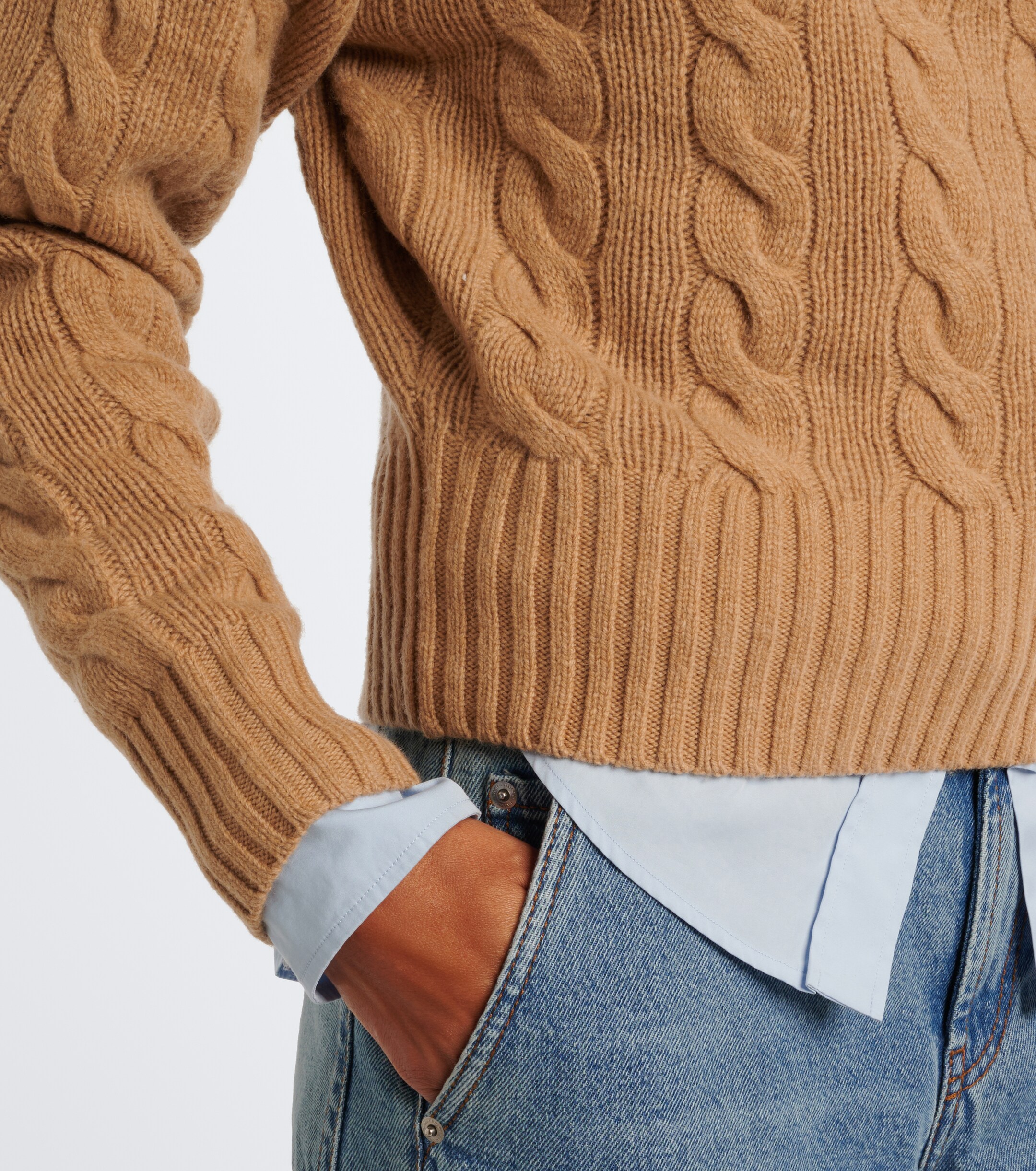 Polo Ralph Lauren Polo Ralph Lauren Cable-knit wool and cashmere sweater