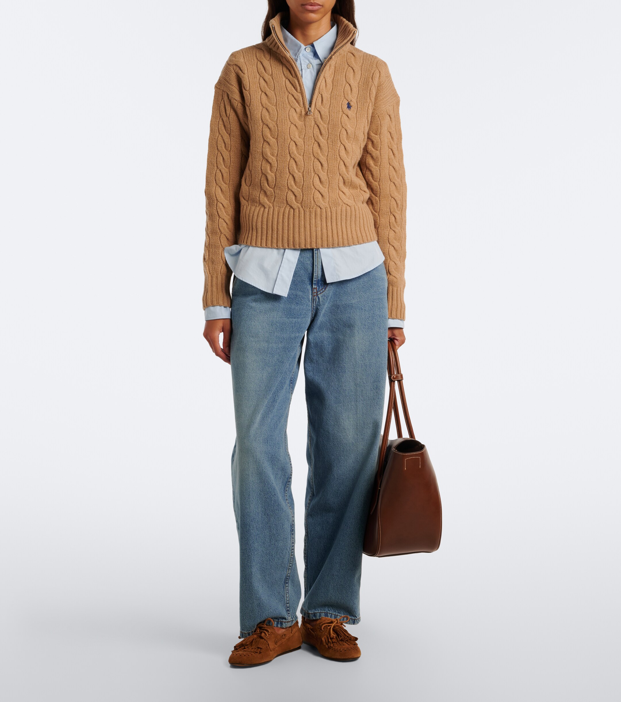 Polo Ralph Lauren Polo Ralph Lauren Cable-knit wool and cashmere sweater