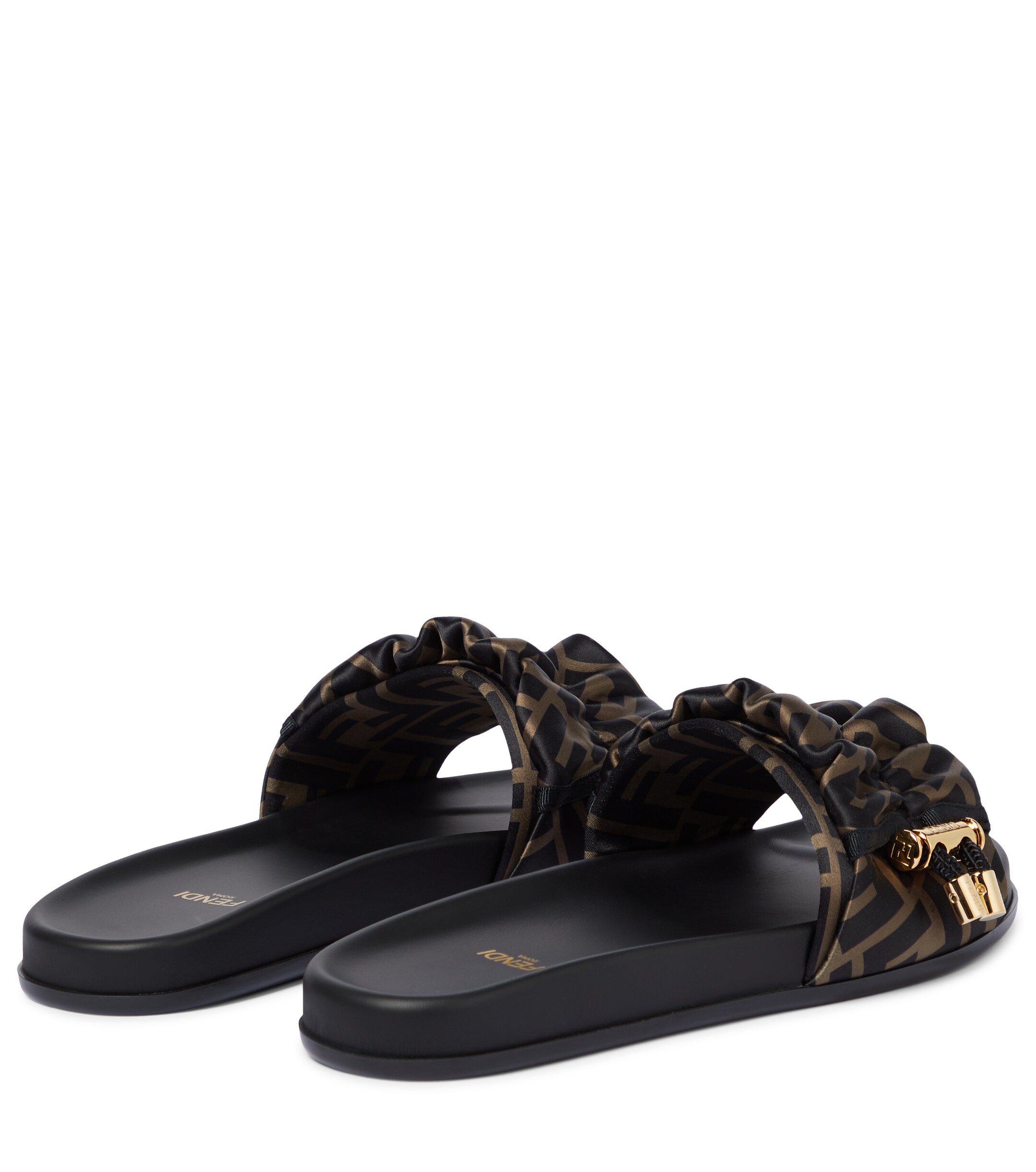 Fendi Fendi FF Vertigo satin slides