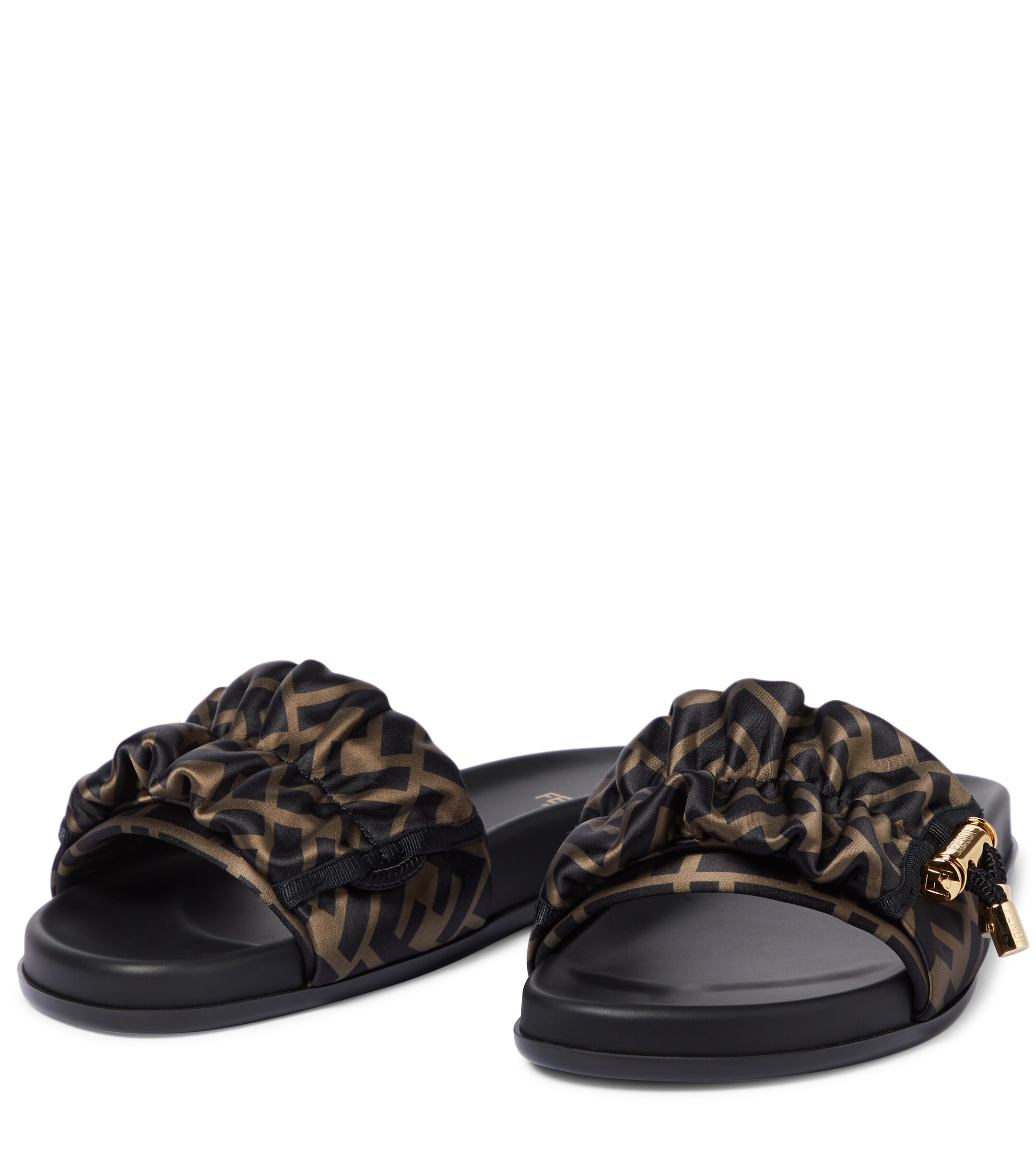 Fendi Fendi FF Vertigo satin slides