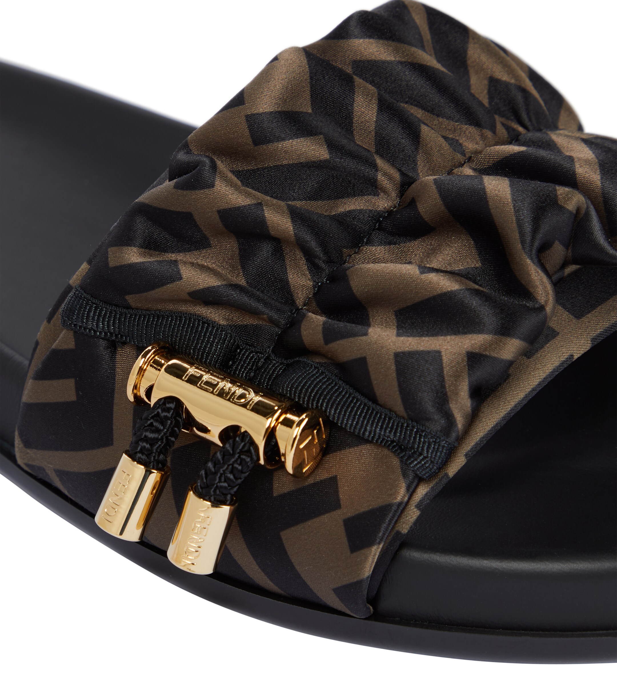Fendi Fendi FF Vertigo satin slides