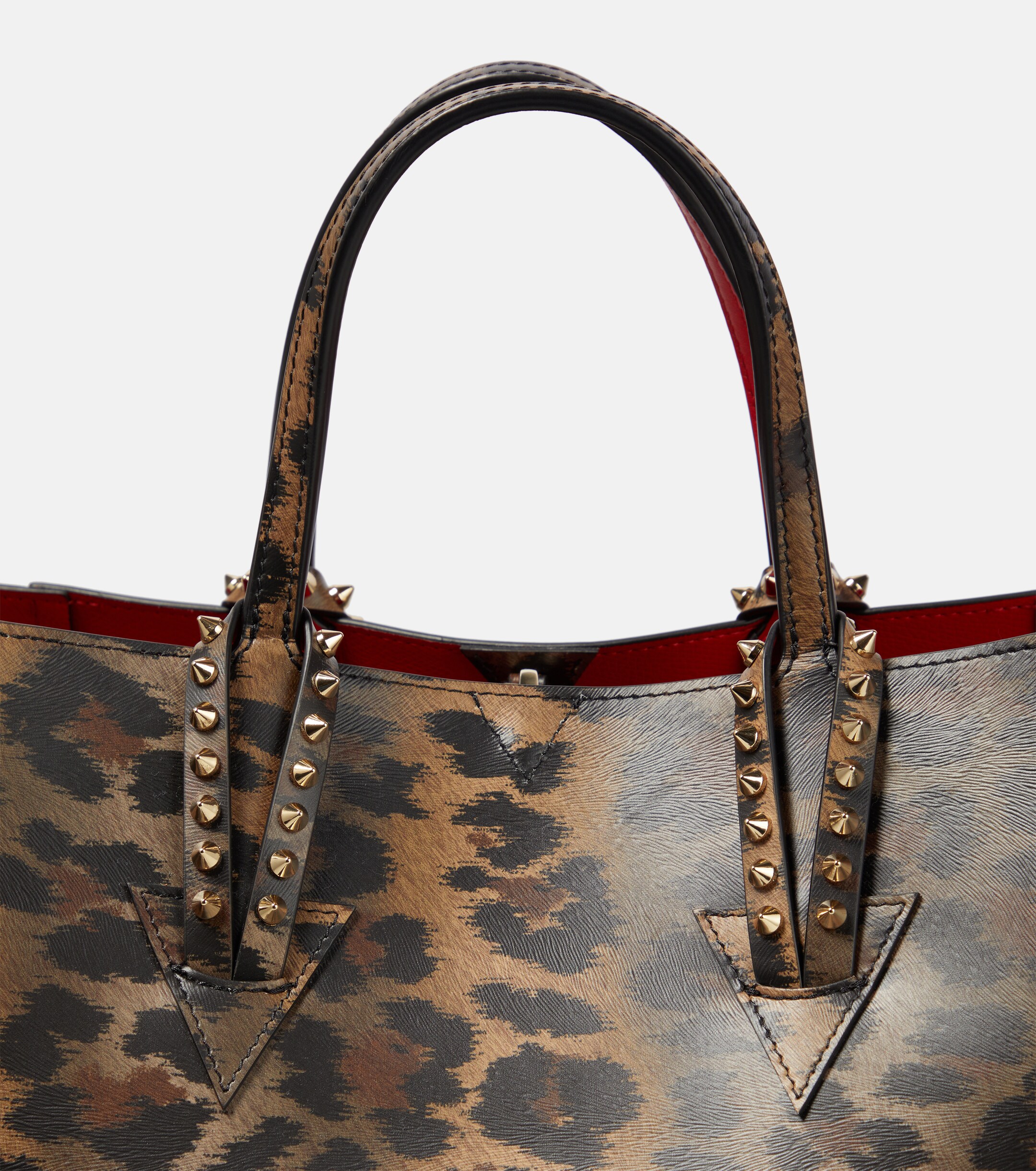 CHRISTIAN LOUBOUTIN Cabachic Small leopard-print tote bag