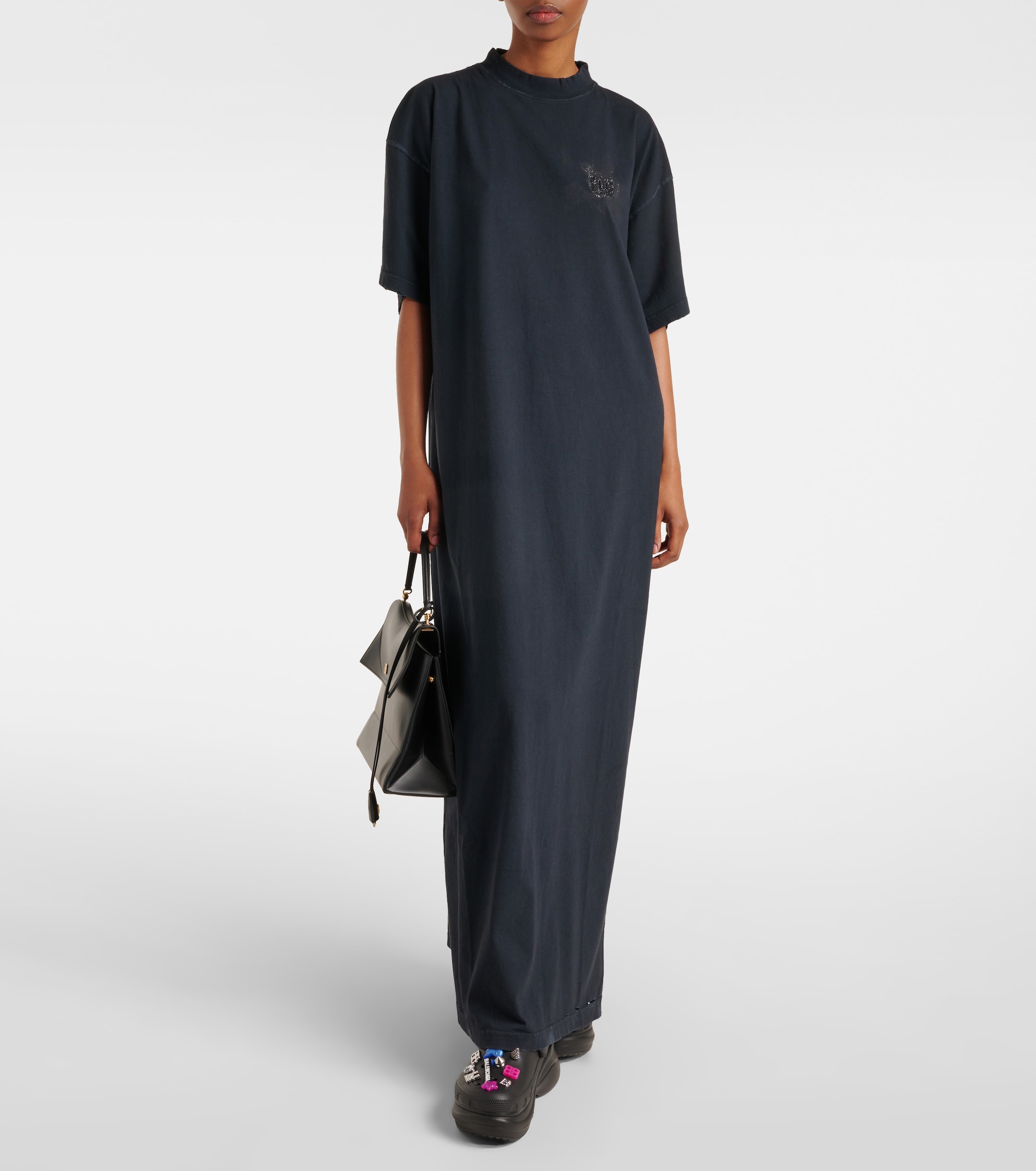 Balenciaga - Logo cotton jersey T-shirt dress | Plush