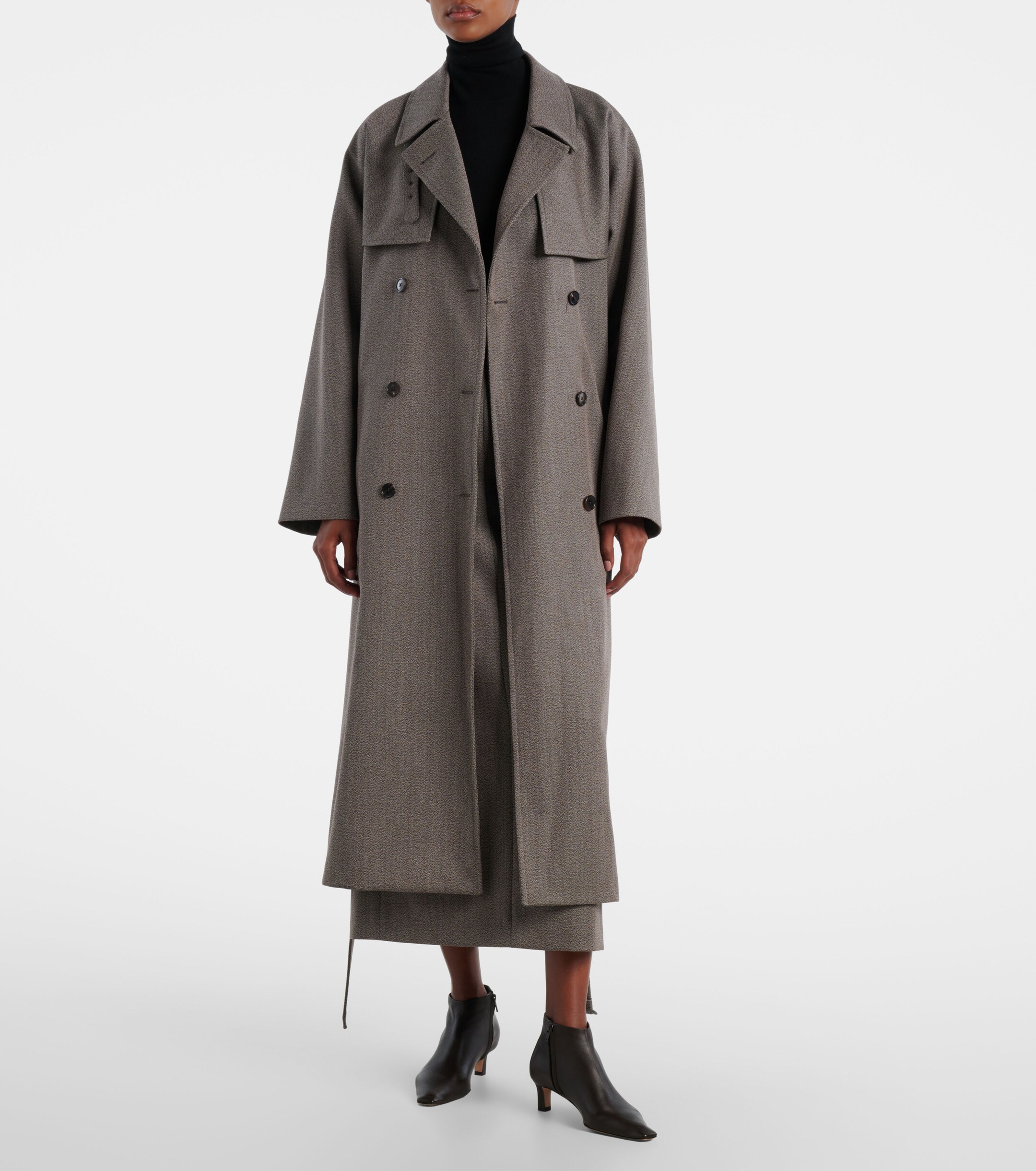 The Row - Rhydian virgin wool gabardine trench coat | Plush
