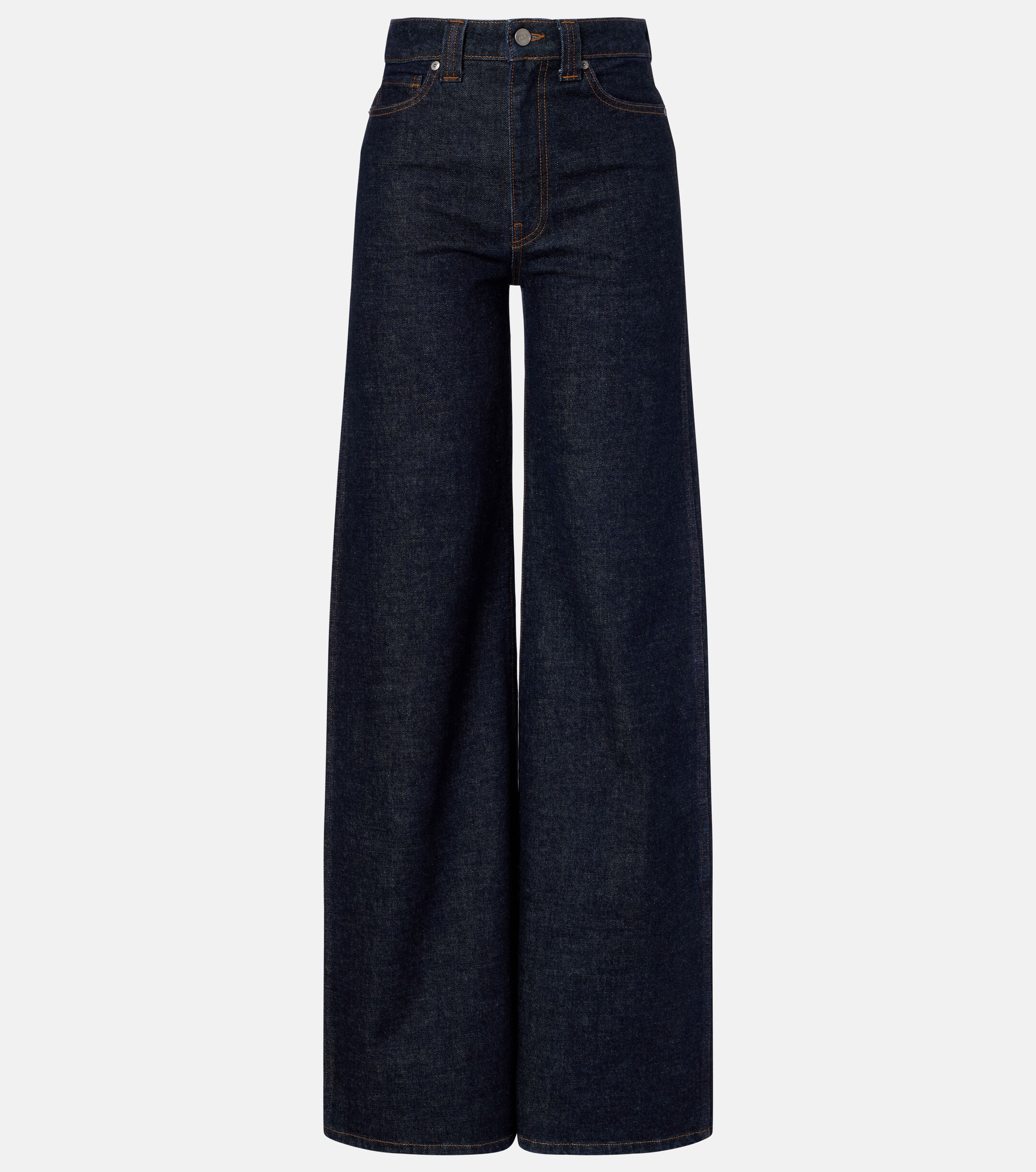 KHAITE Dane high-rise wide-leg jeans
