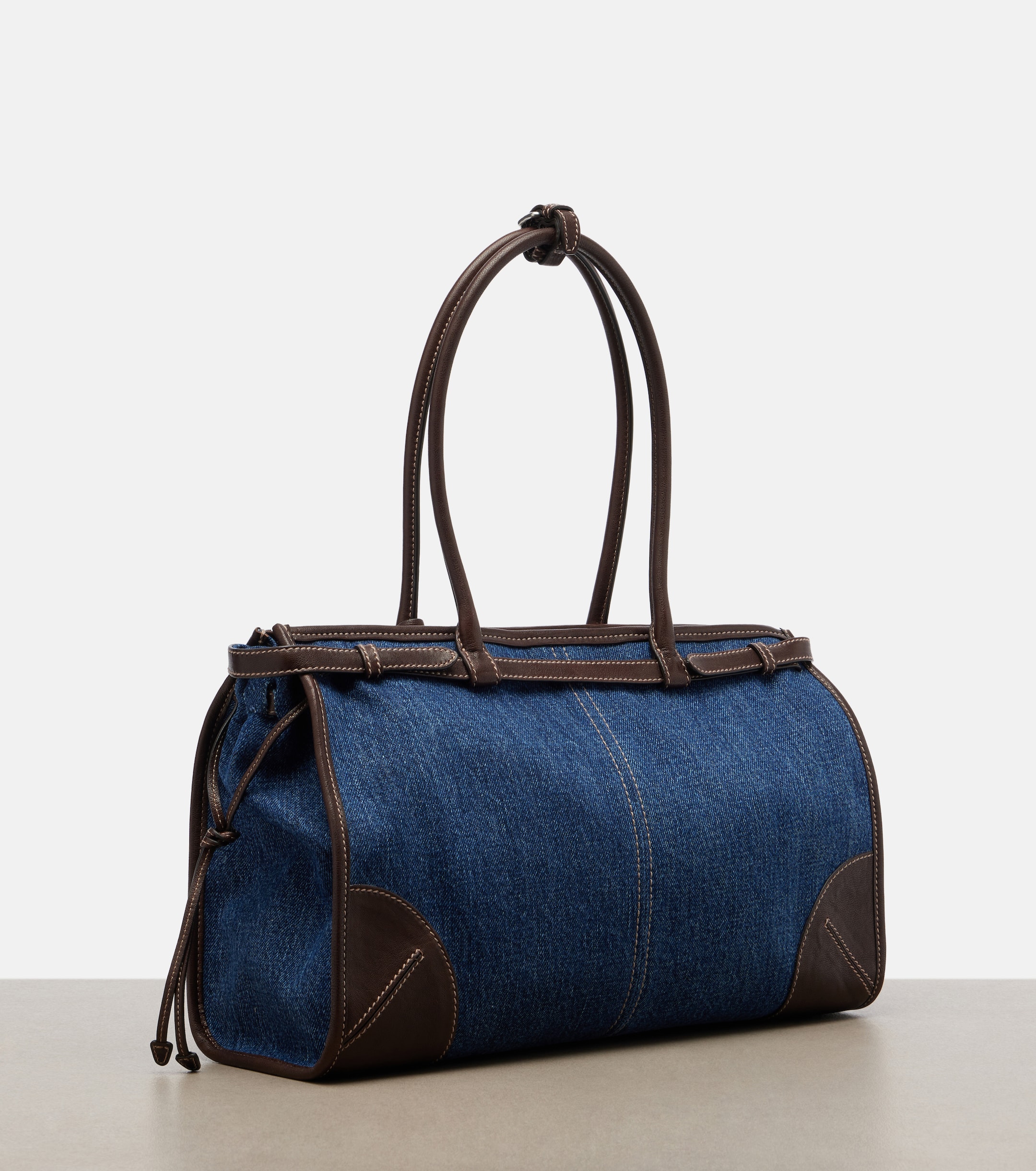 Prada Prada Bonnie Large denim shoulder bag