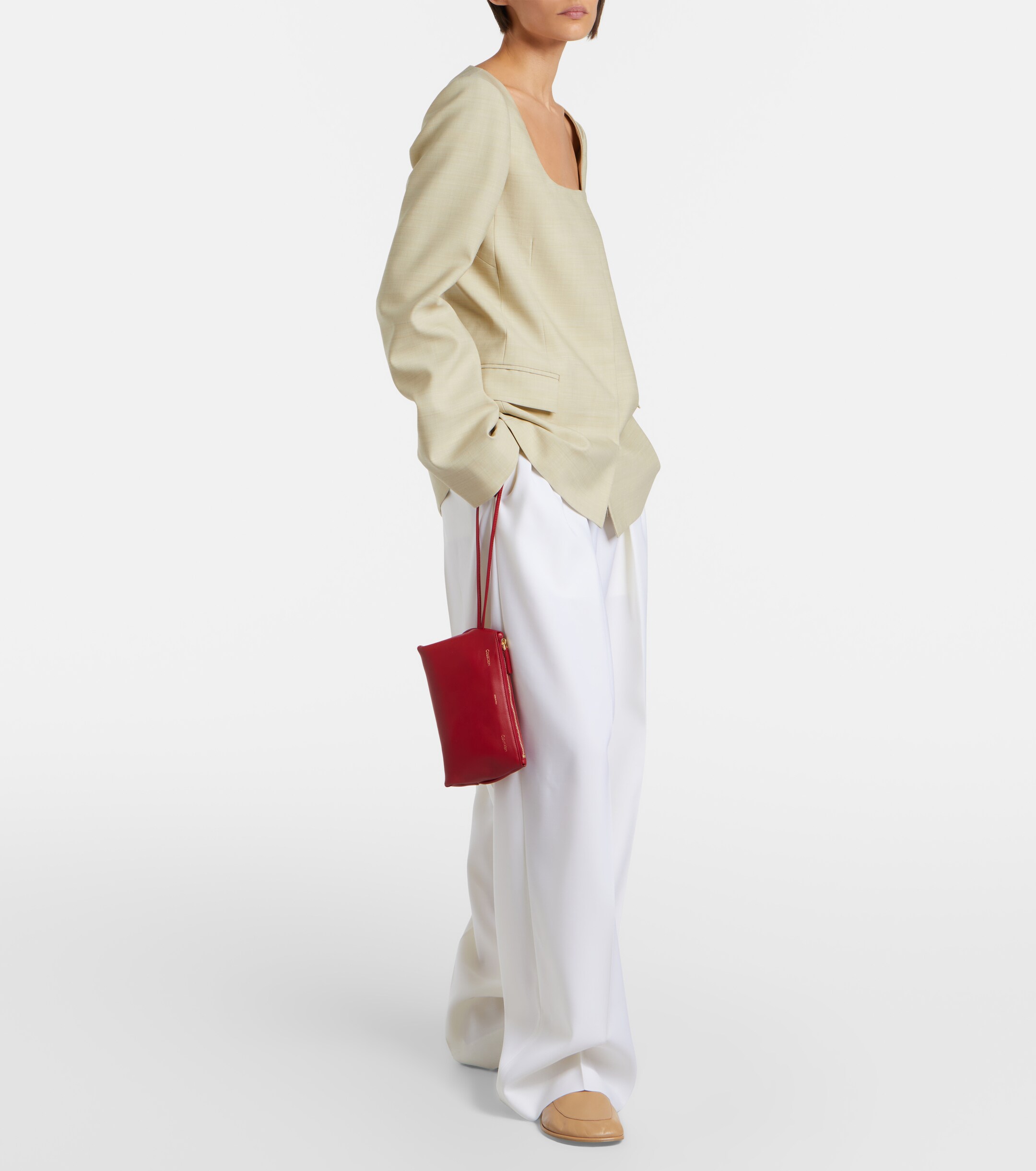 Calvin Klein Collection Essential Case Mini leather clutch