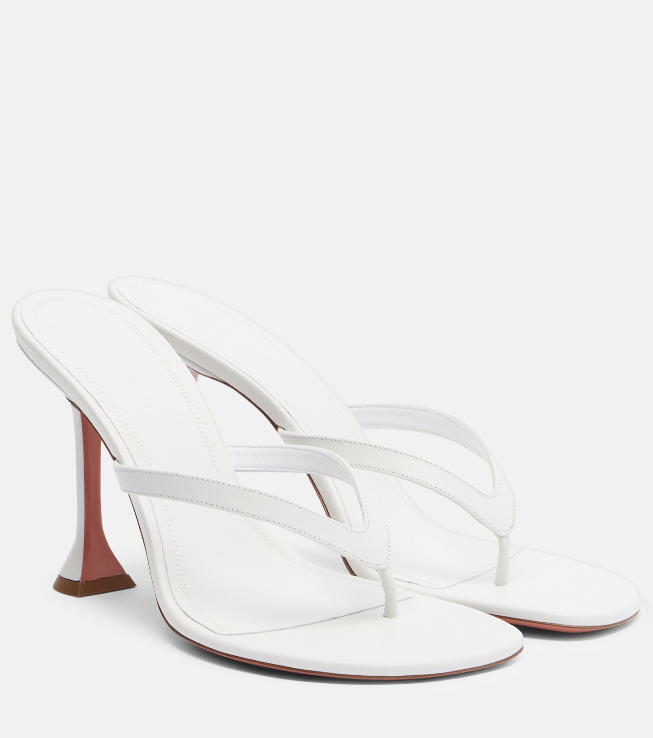AMINA MUADDI Amina Muaddi Juliette leather thong sandals