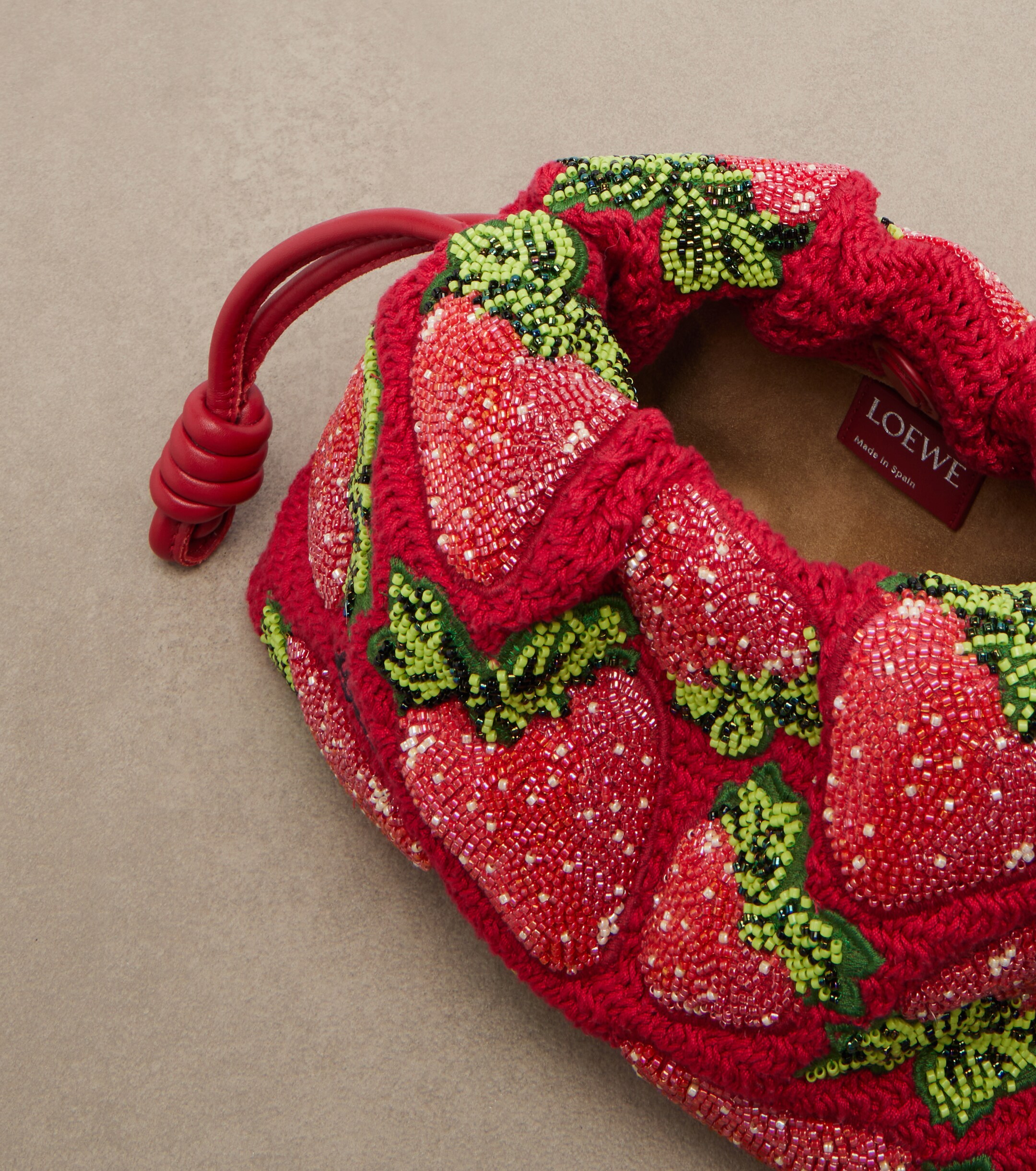 Loewe Paula's Ibiza Flamenco Mini beaded clutch