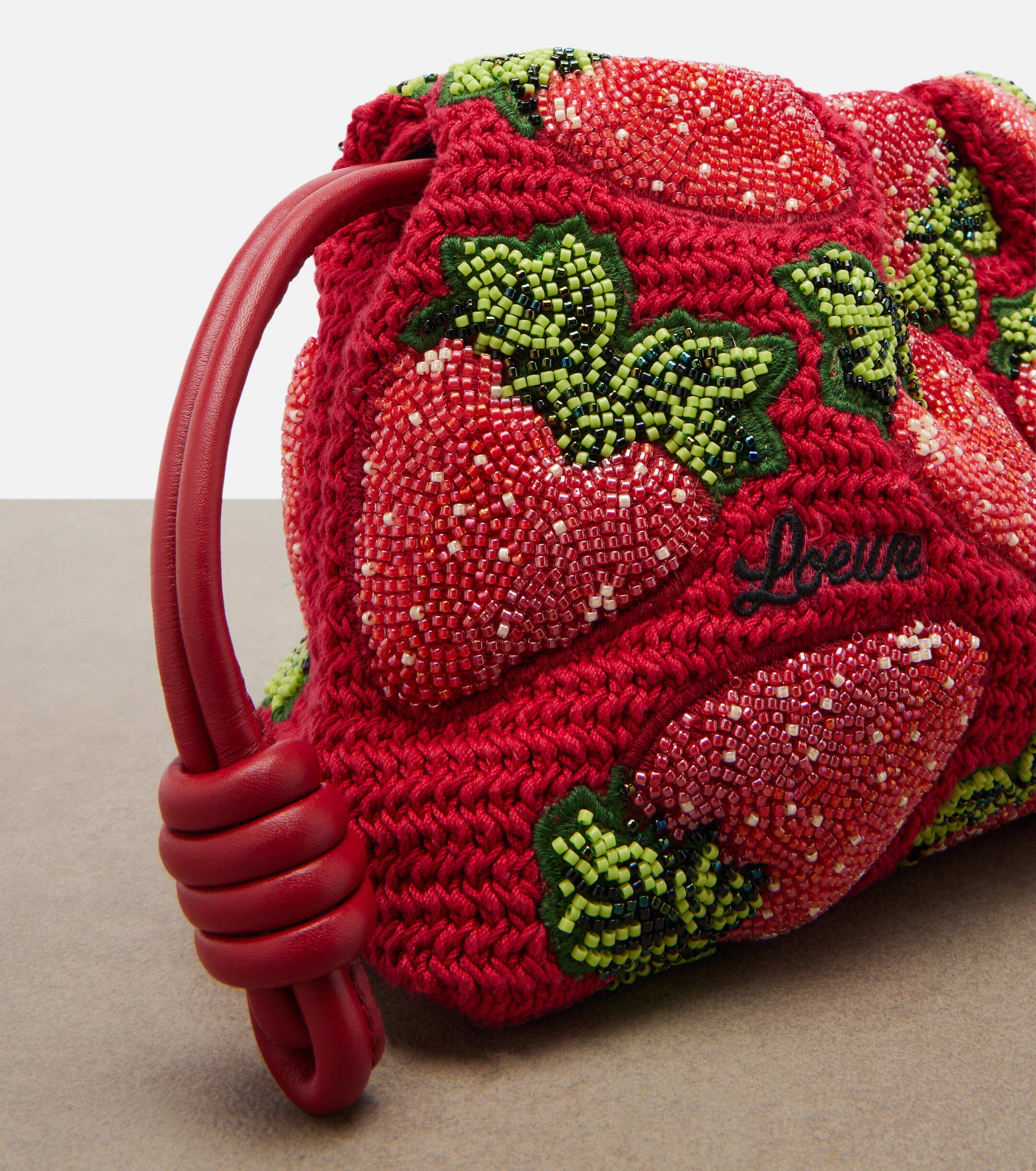 Loewe Paula's Ibiza Flamenco Mini beaded clutch