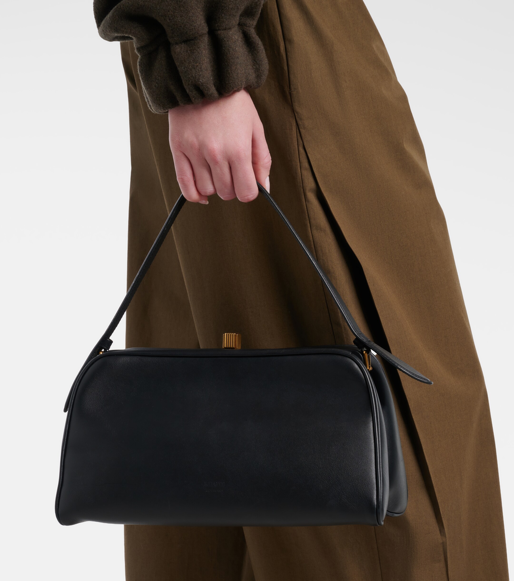 KHAITE Cate leather top-handle bag