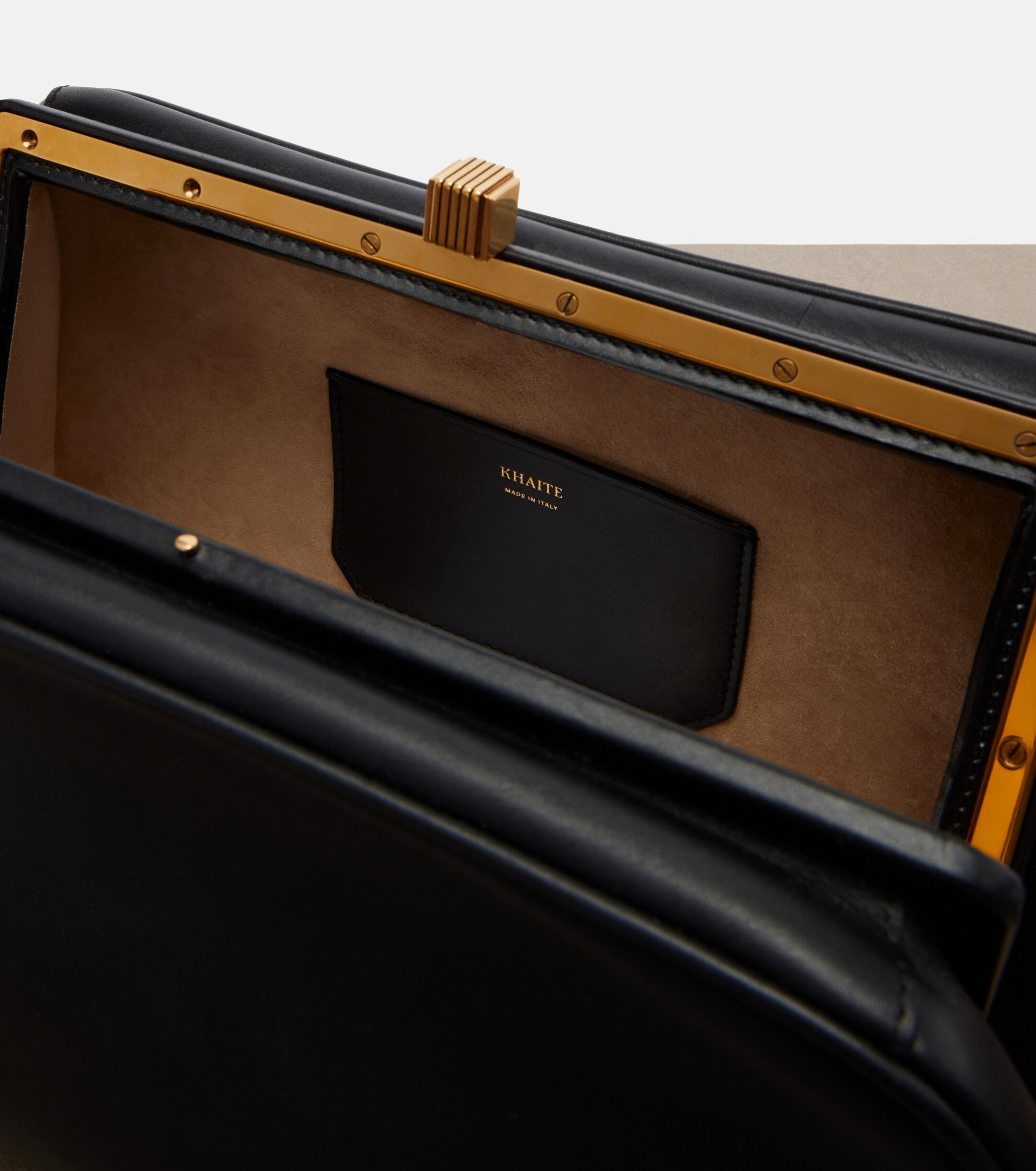 KHAITE Cate leather top-handle bag
