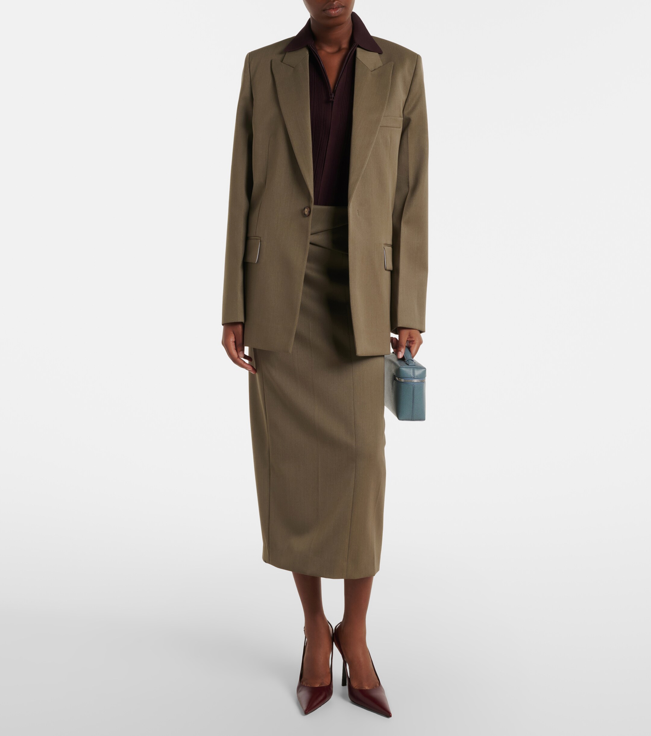 Victoria Beckham Vanity leather vanity bag