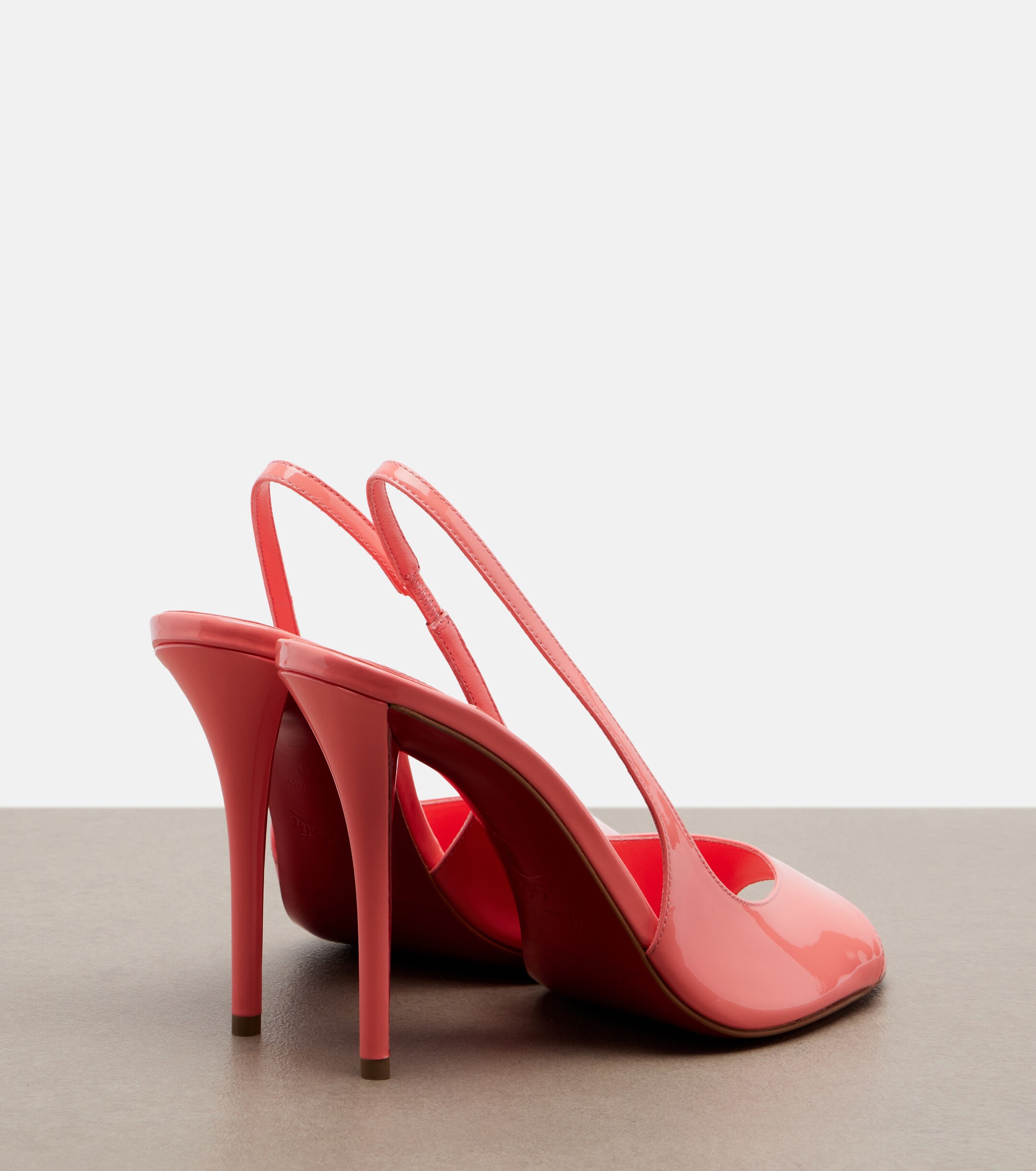 CHRISTIAN LOUBOUTIN Christian Louboutin Miss Z patent leather slingback sandals