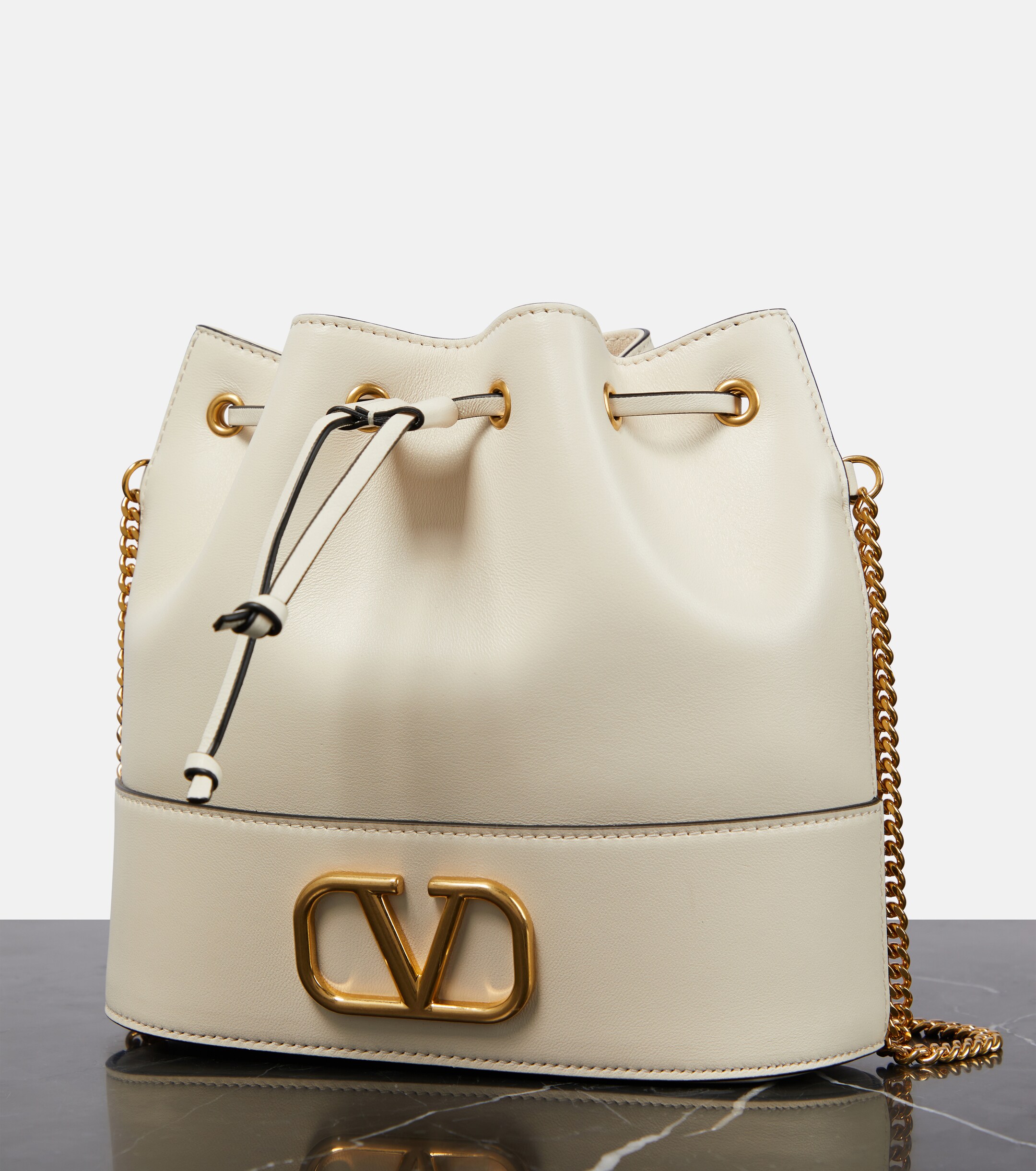 Valentino Garavani VLogo Signature Small leather bucket bag thumbnail