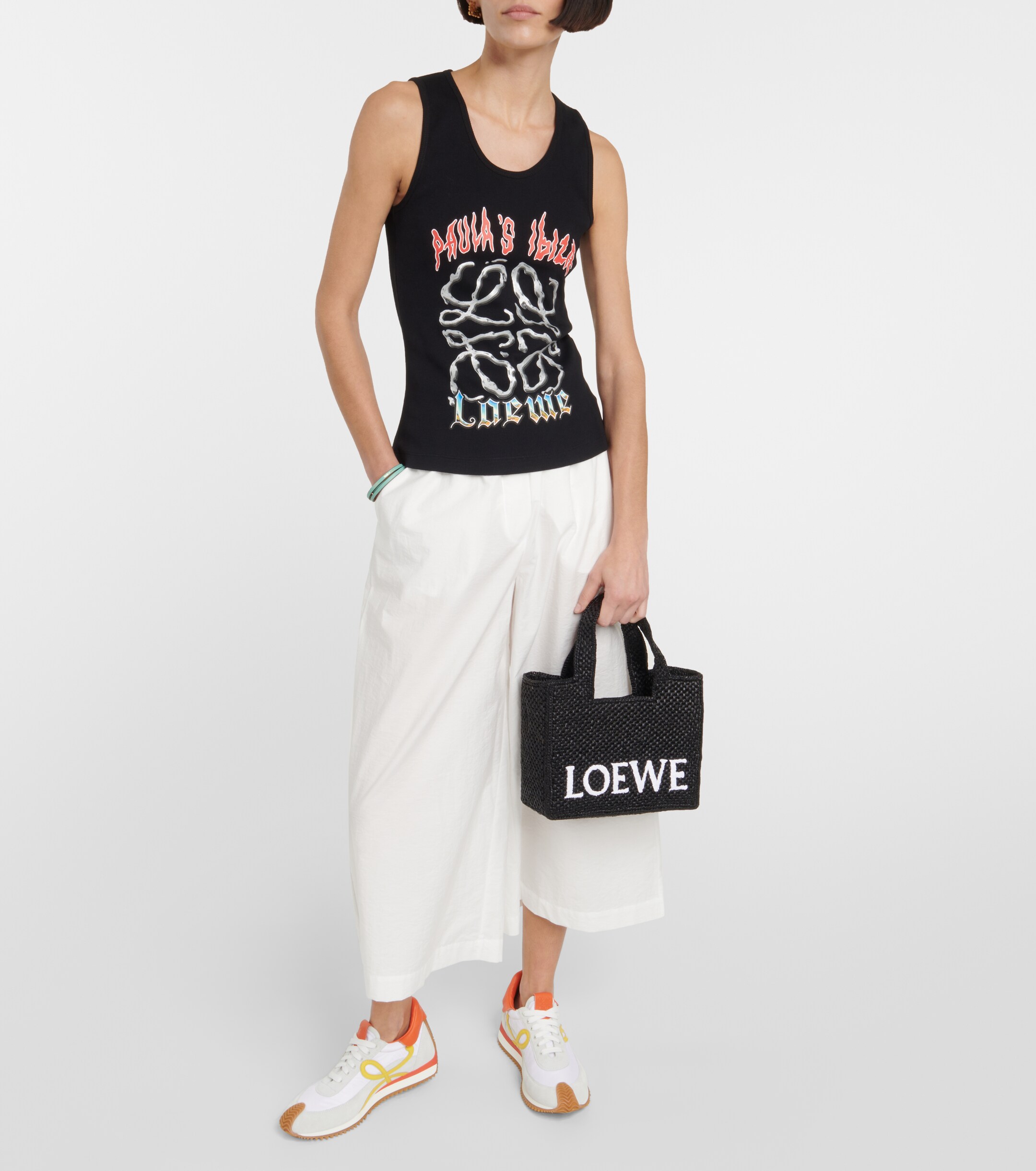 Loewe Paula's Ibiza Small logo top-handle bag