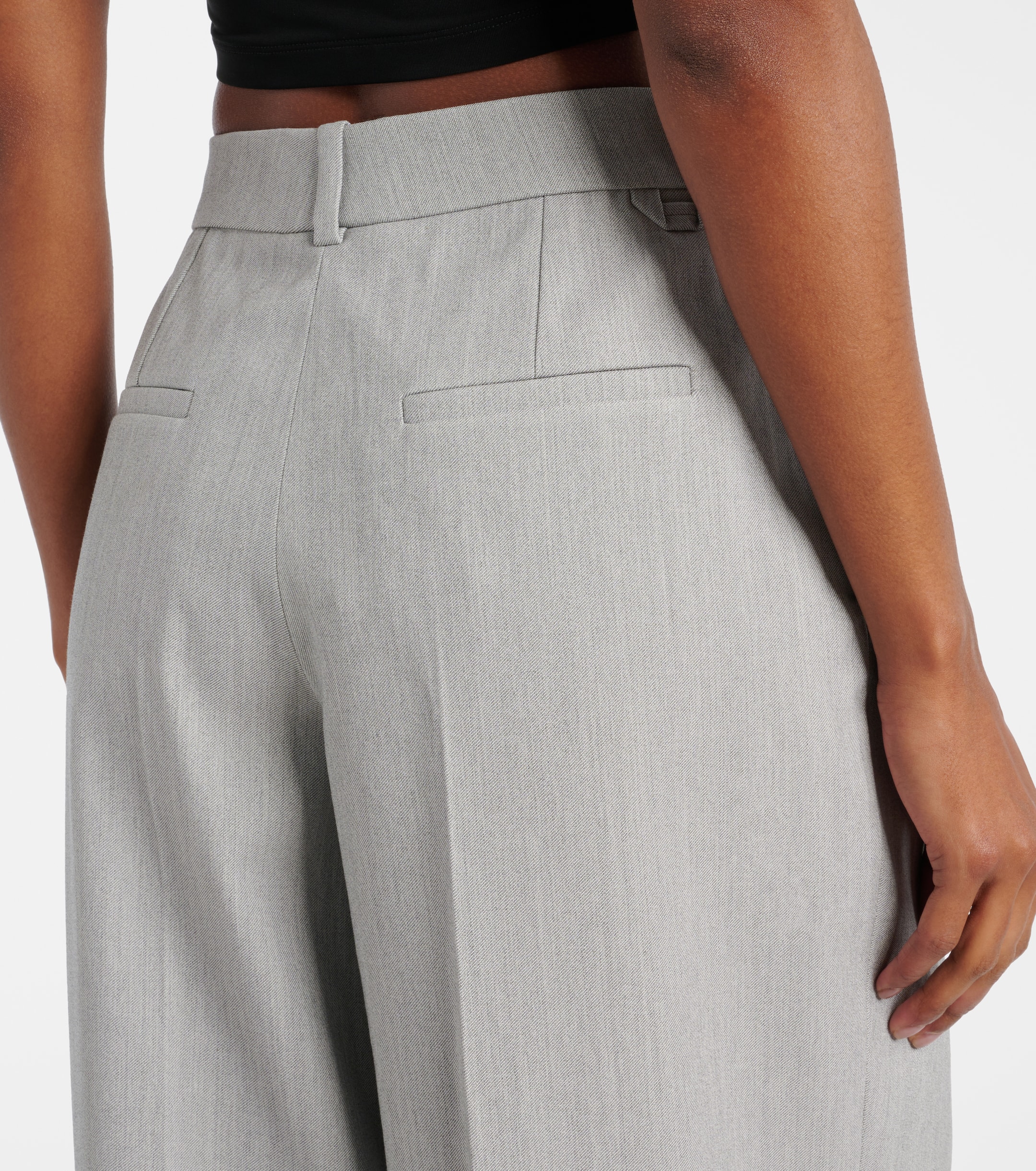 Jacquemus Curzio mid-rise jersey wide-leg pants