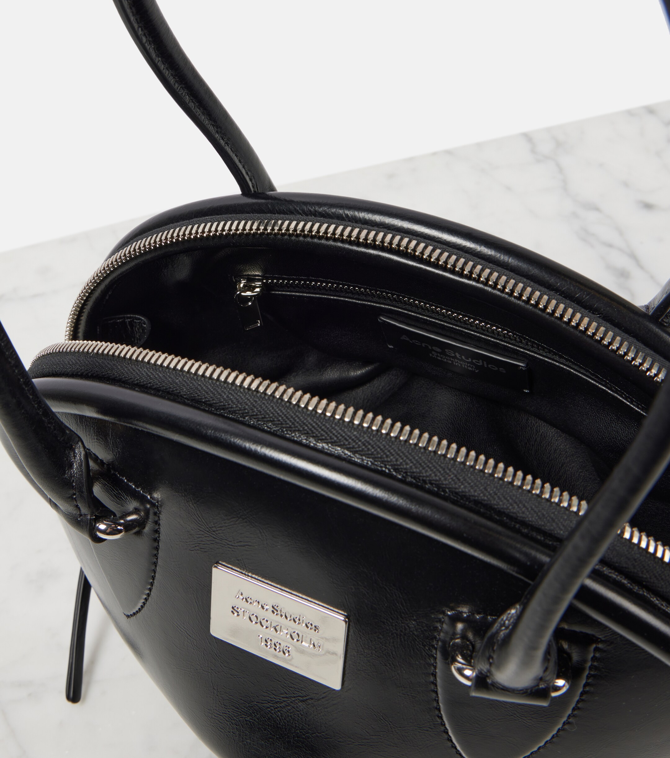 Acne Studios Bowlina Mini leather shoulder bag