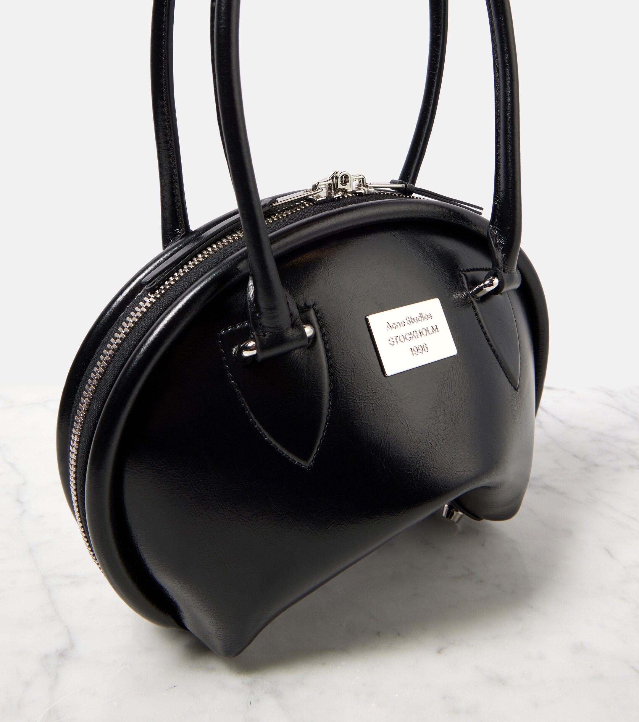 Acne Studios Bowlina Mini leather shoulder bag
