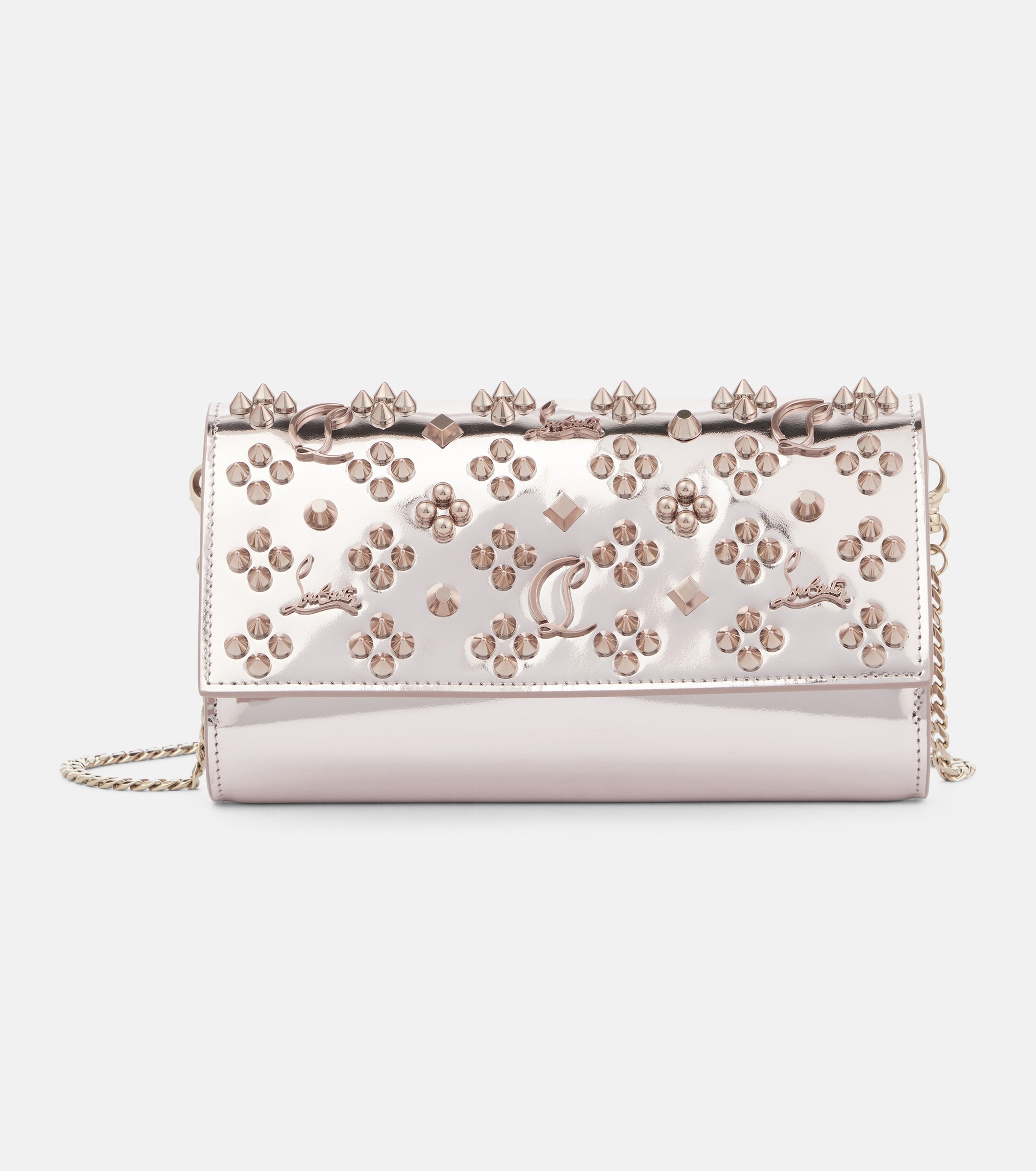 CHRISTIAN LOUBOUTIN Paloma embellished leather clutch