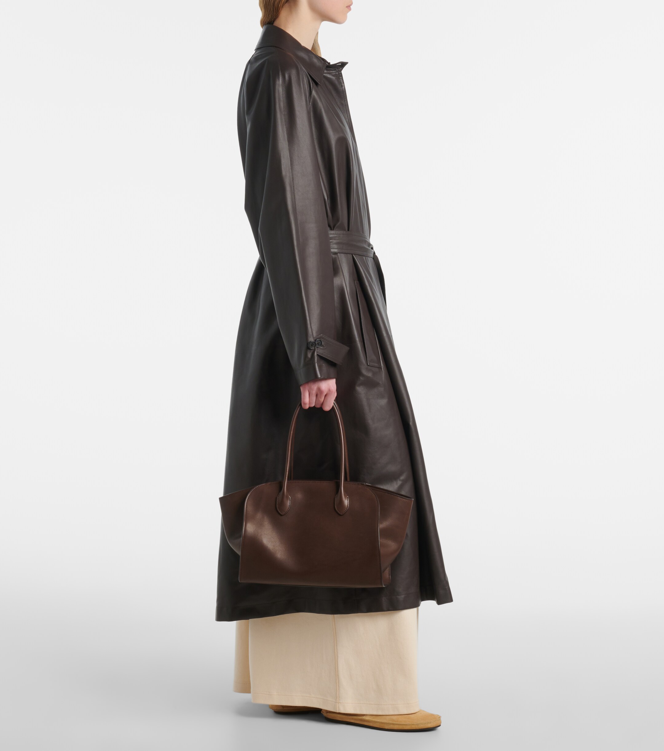 The Row Marlo 12 leather tote bag