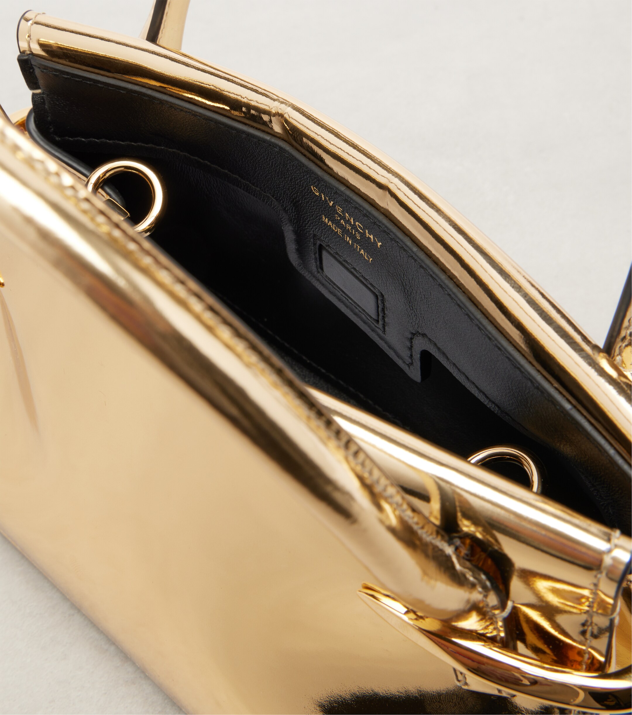Givenchy Pinch metallic leather tote bag