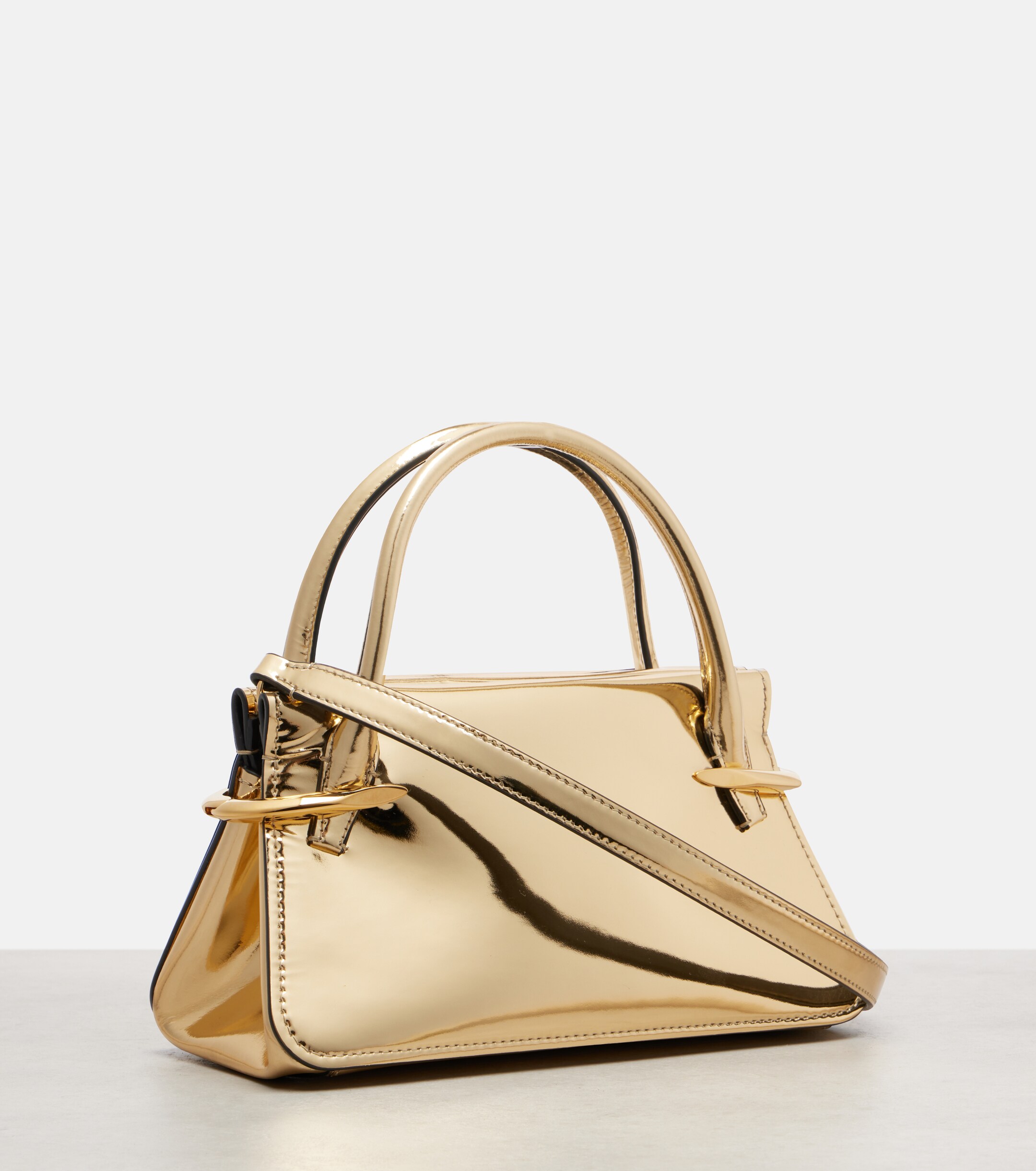 Givenchy Pinch metallic leather tote bag