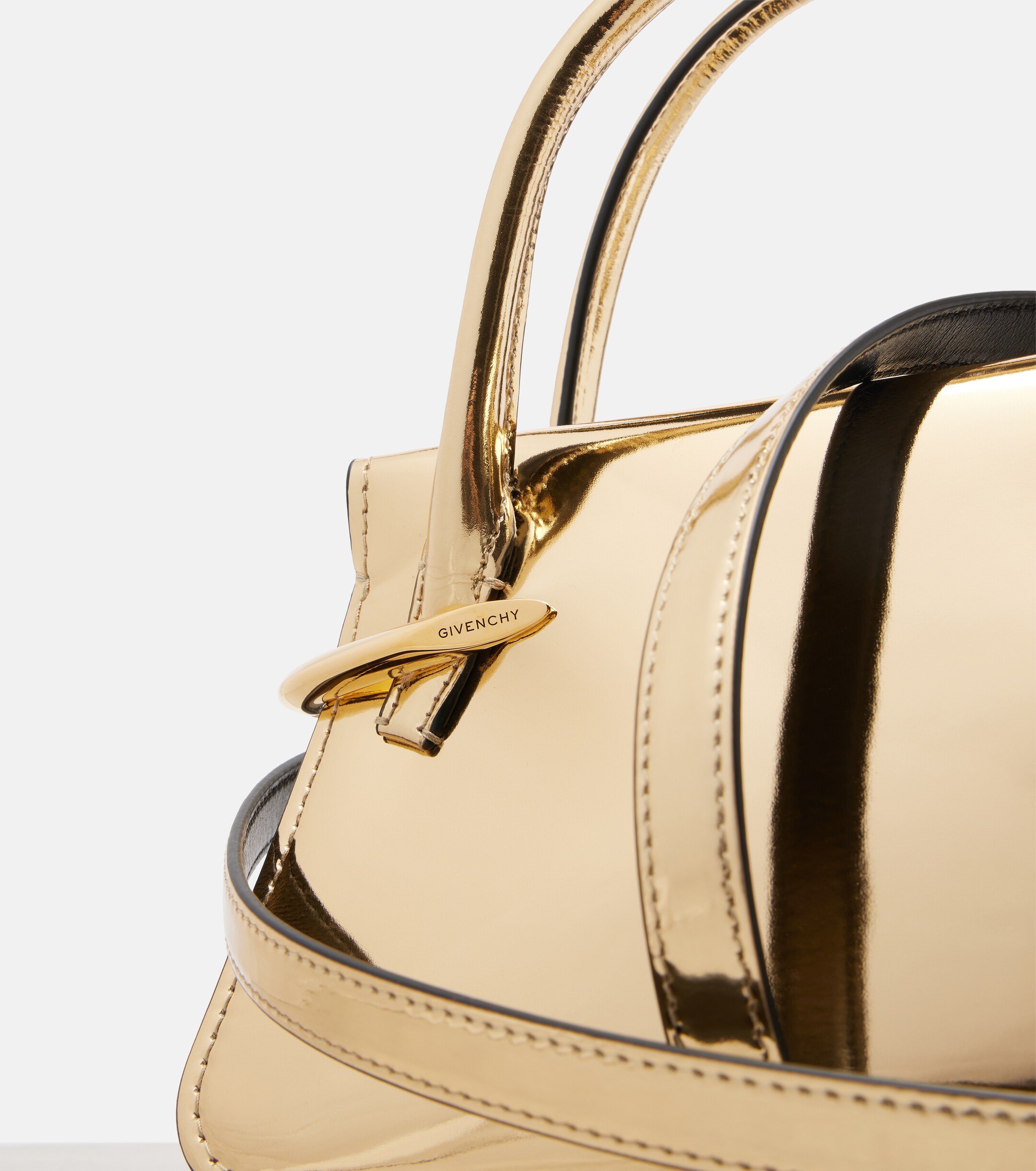 Givenchy Pinch metallic leather tote bag