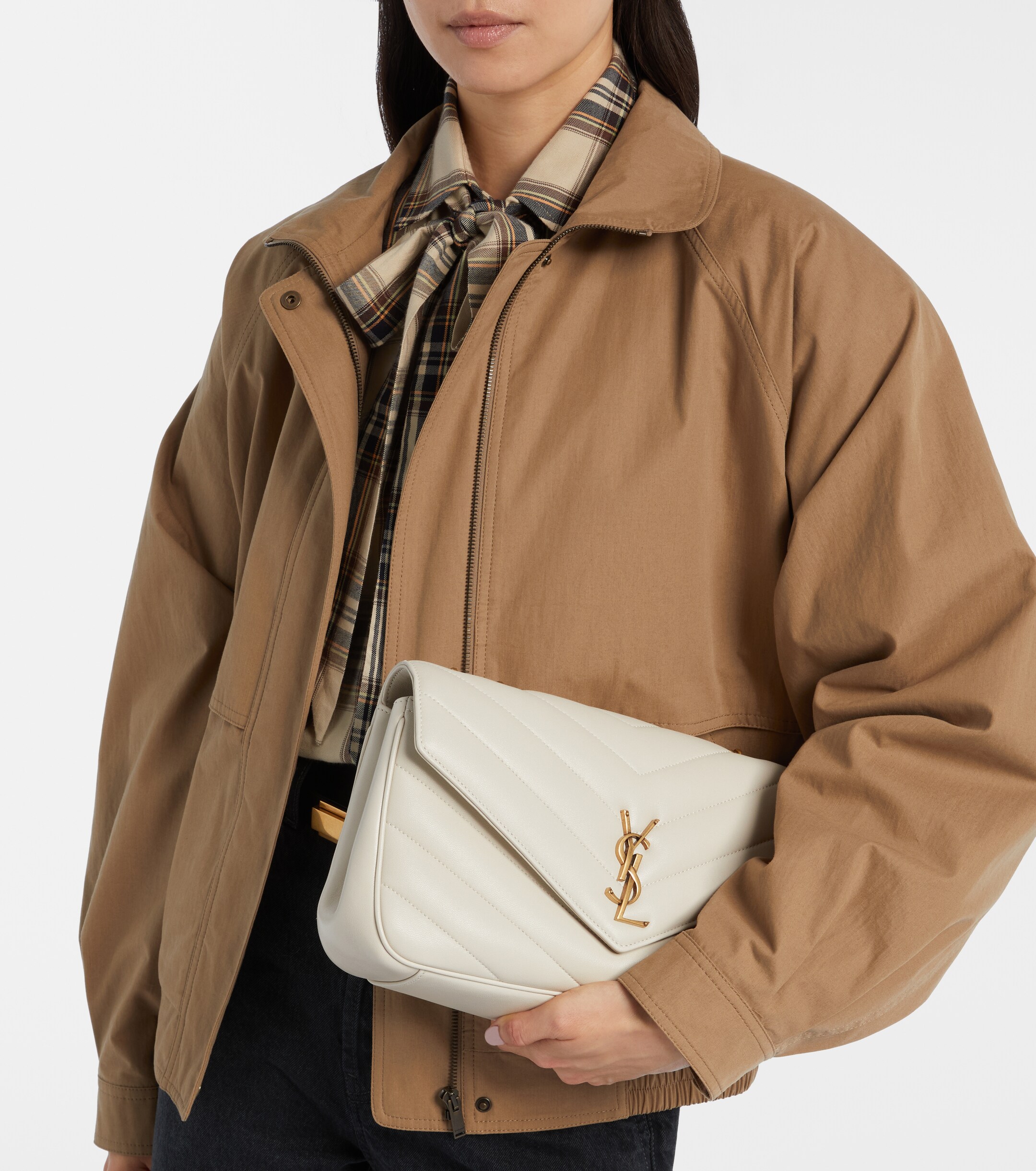 Saint Laurent Loulou Medium leather shoulder bag