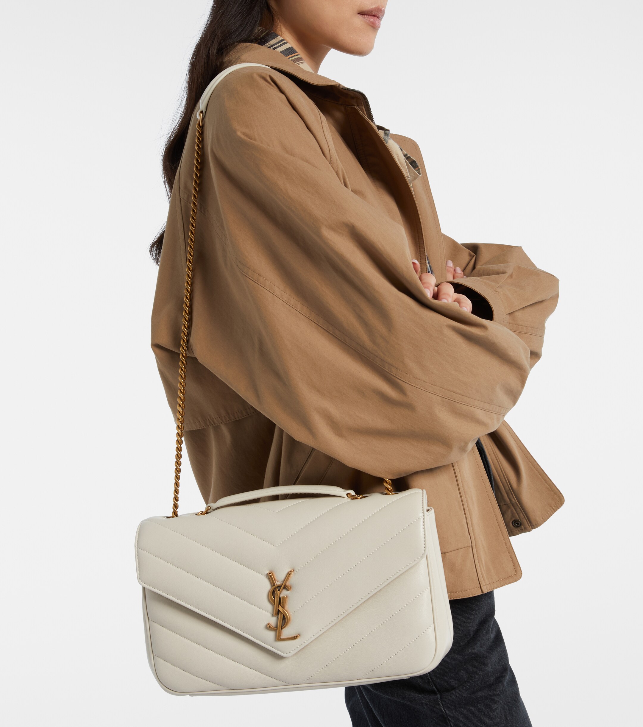 Saint Laurent Loulou Medium leather shoulder bag