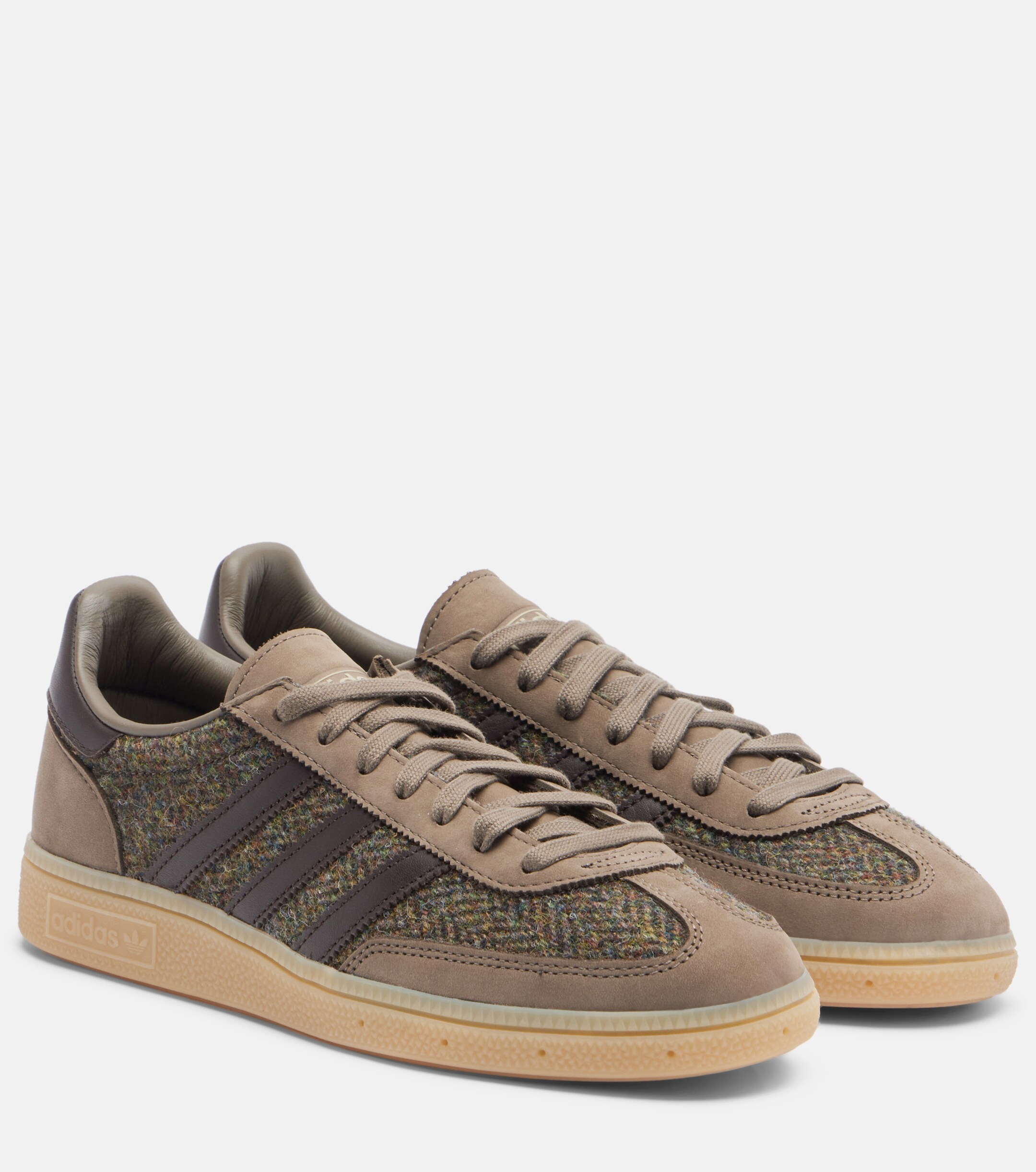 adidas - Handball Spezial leather-trimmed sneakers | Plush
