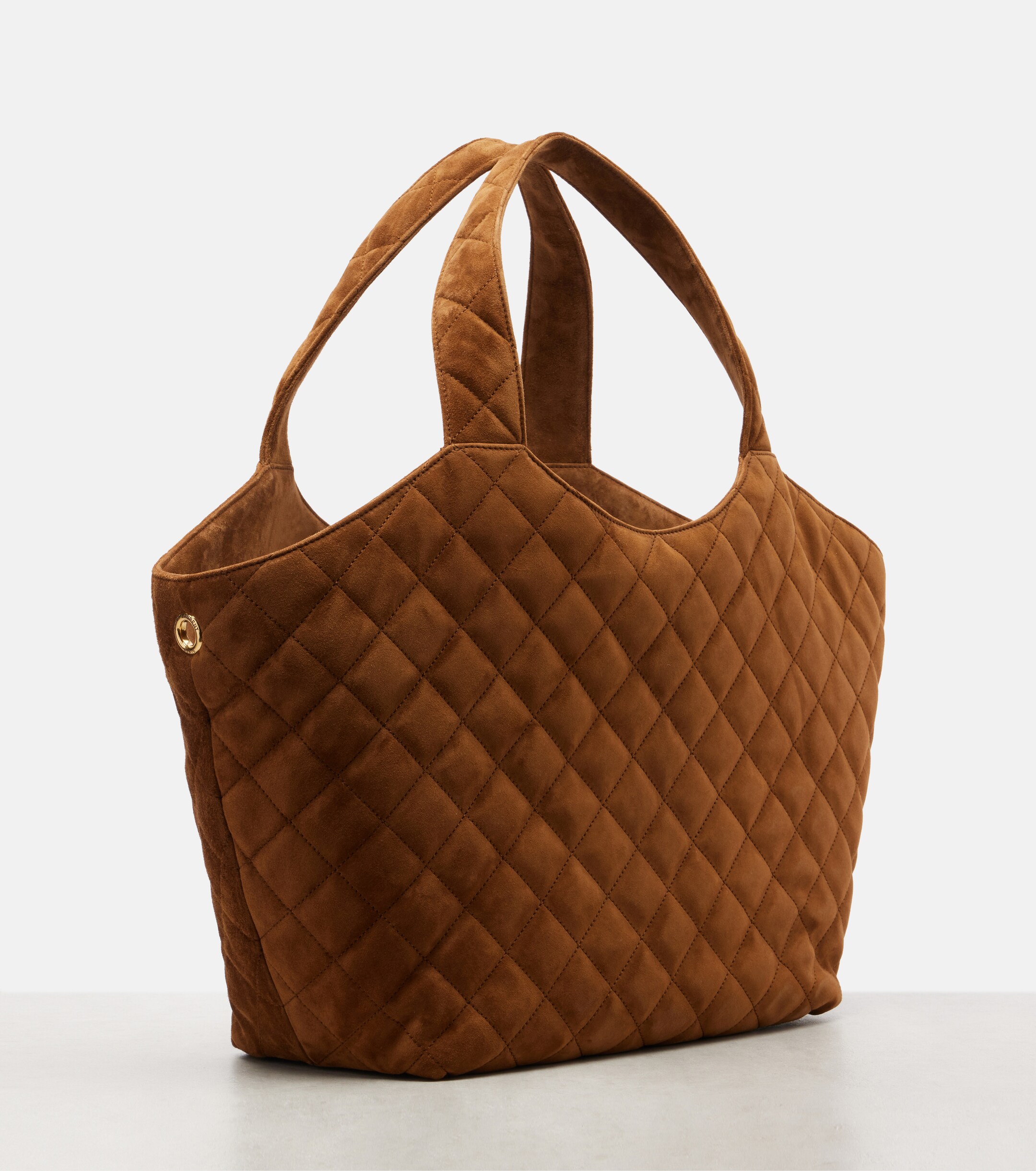 Saint Laurent Icare Medium quilted suede shopper