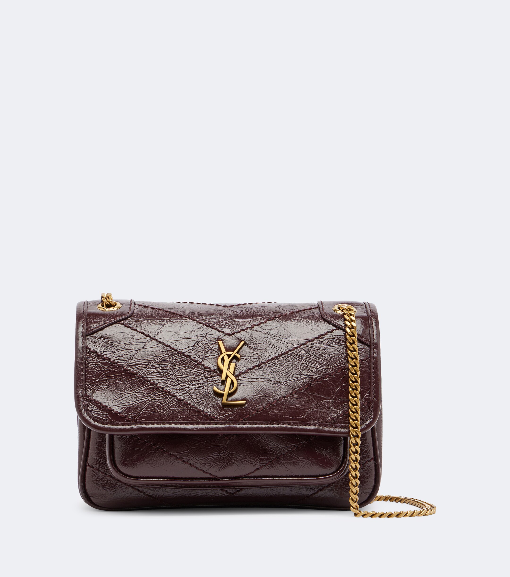 Saint Laurent Niki Cassandre Mini leather shoulder bag