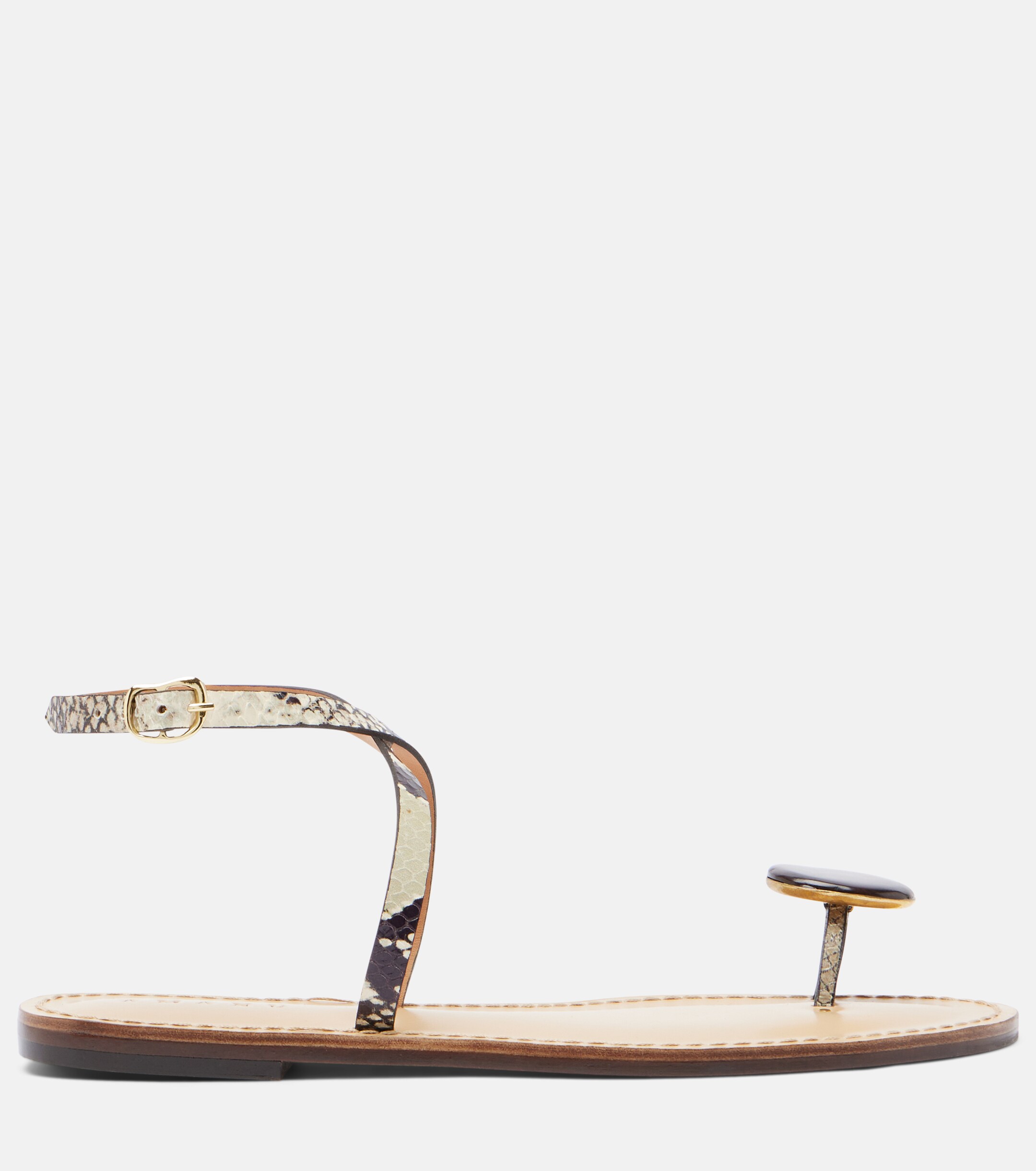 AMANU Amanu Kigali snake-effect leather sandals