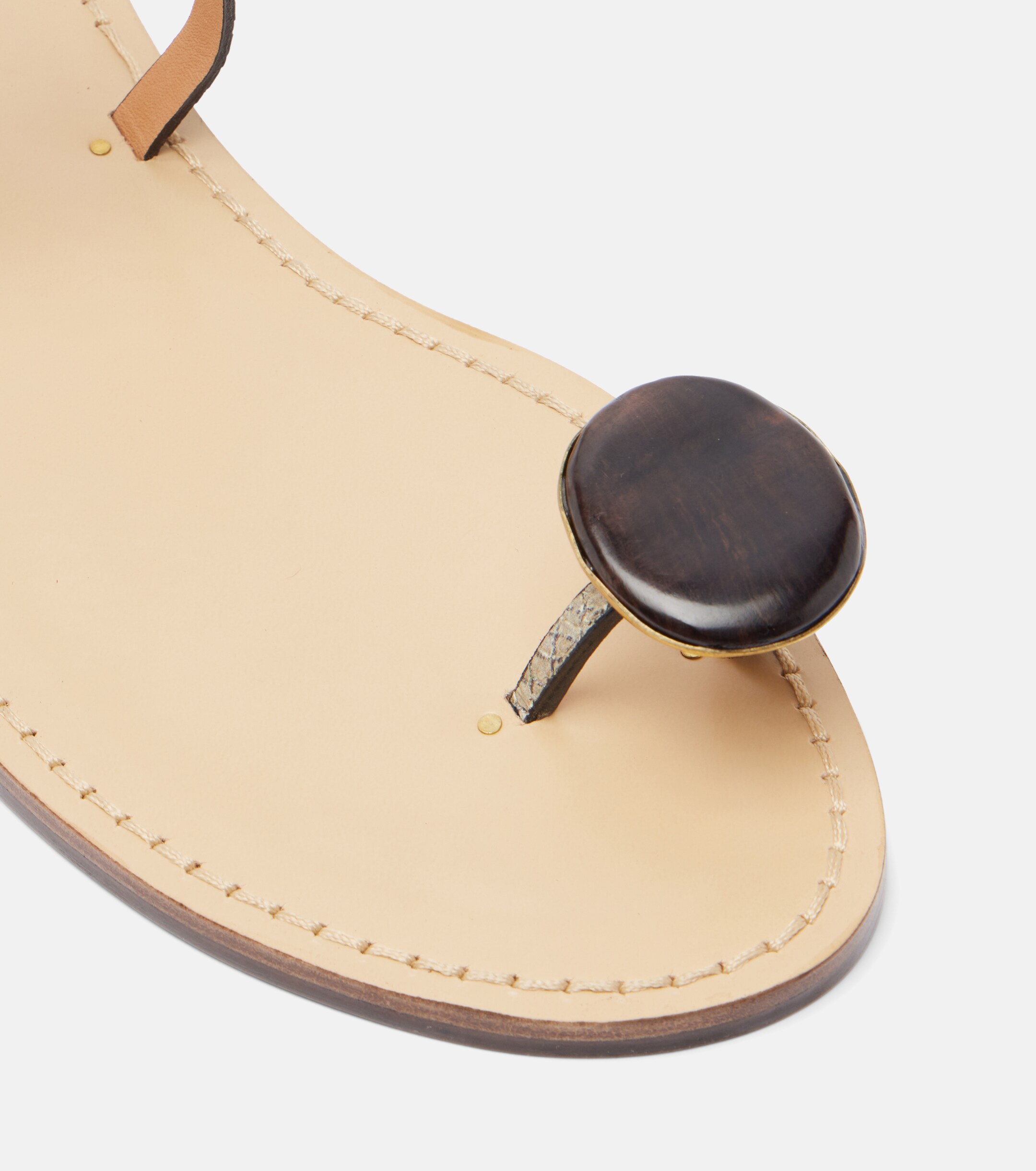 AMANU Amanu Kigali snake-effect leather sandals