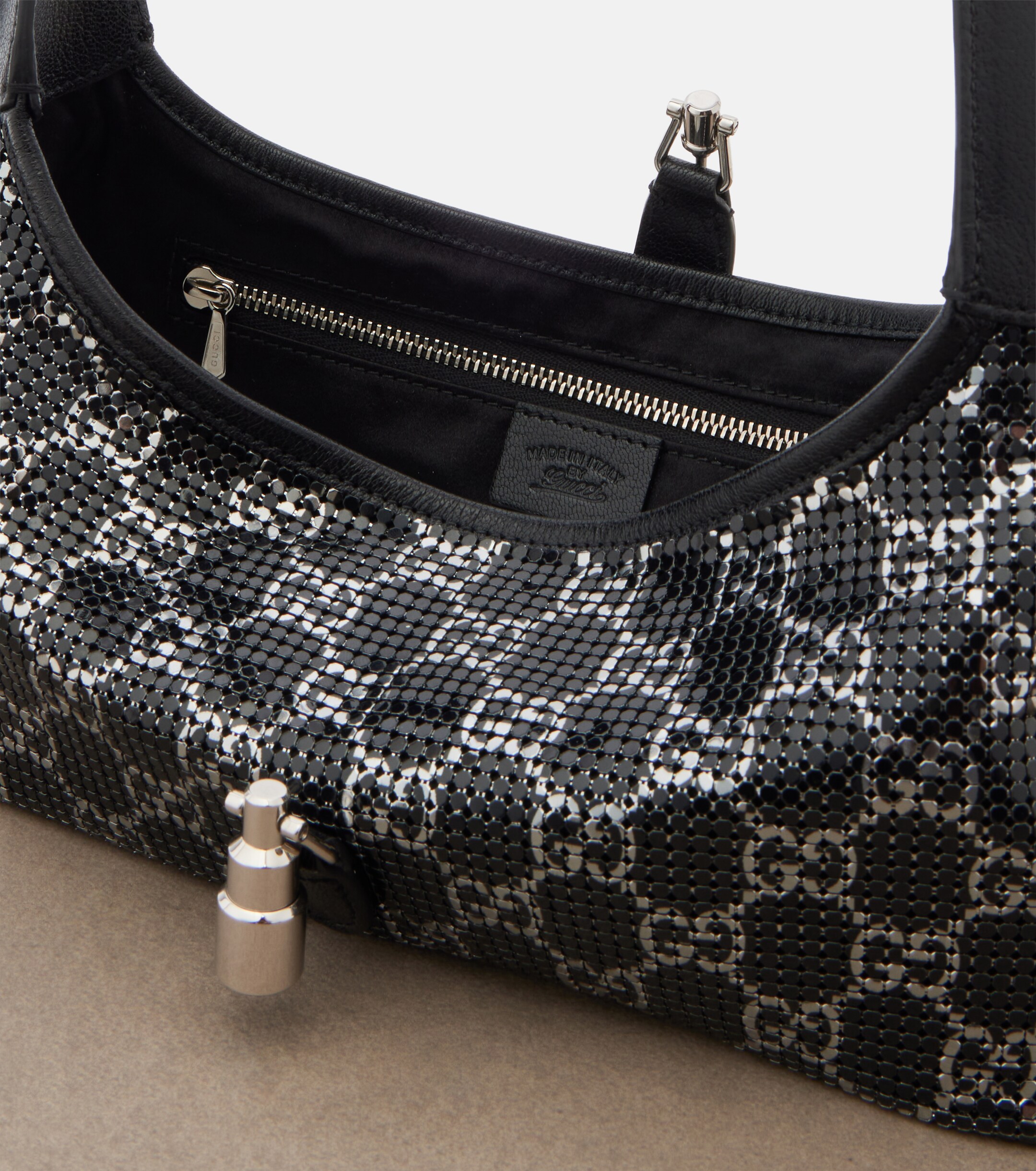 Gucci Jackie Slim GG chainmail top-handle bag