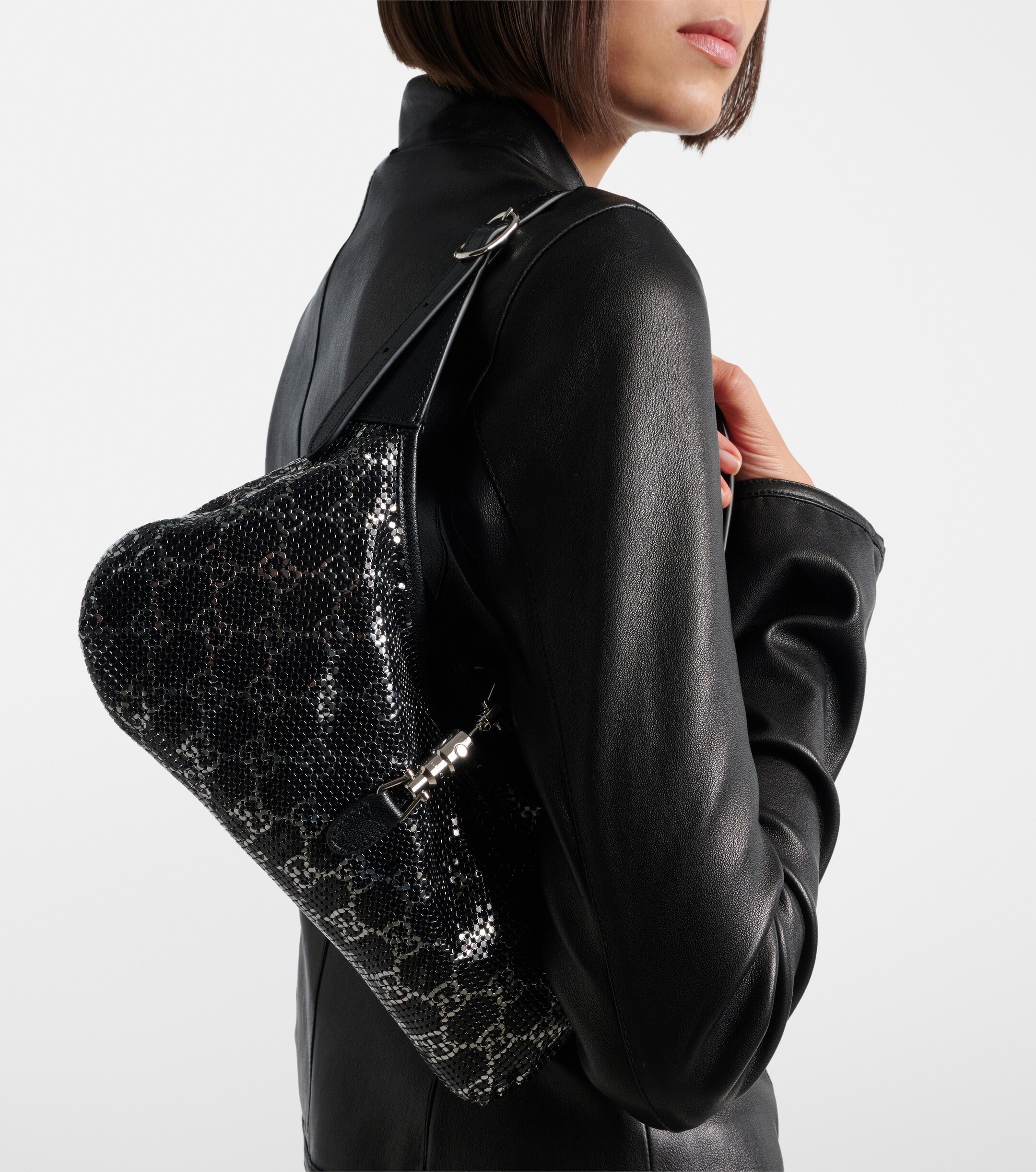Gucci Jackie Slim GG chainmail top-handle bag