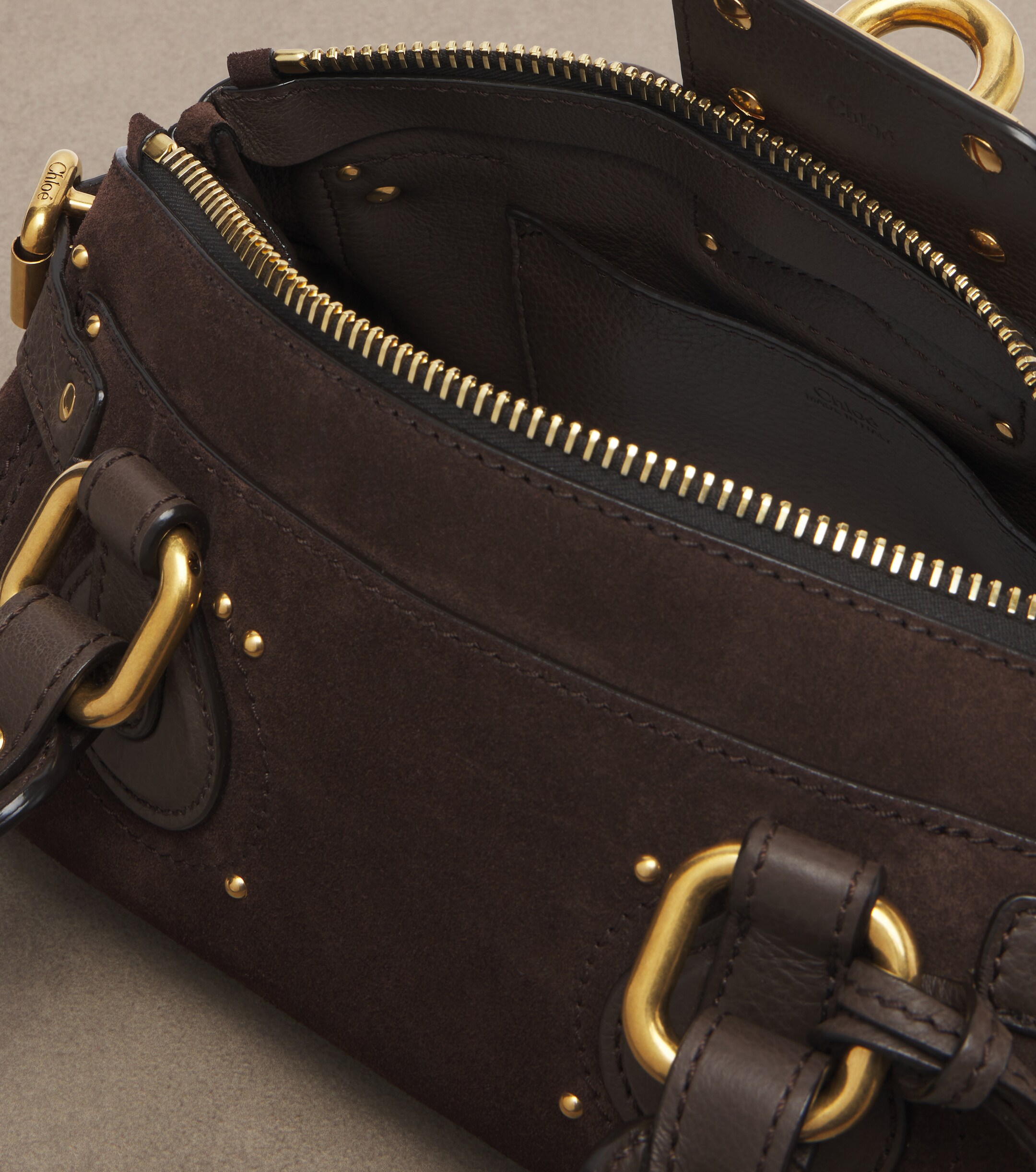 Chloé Chloé Paddington Small suede shoulder bag