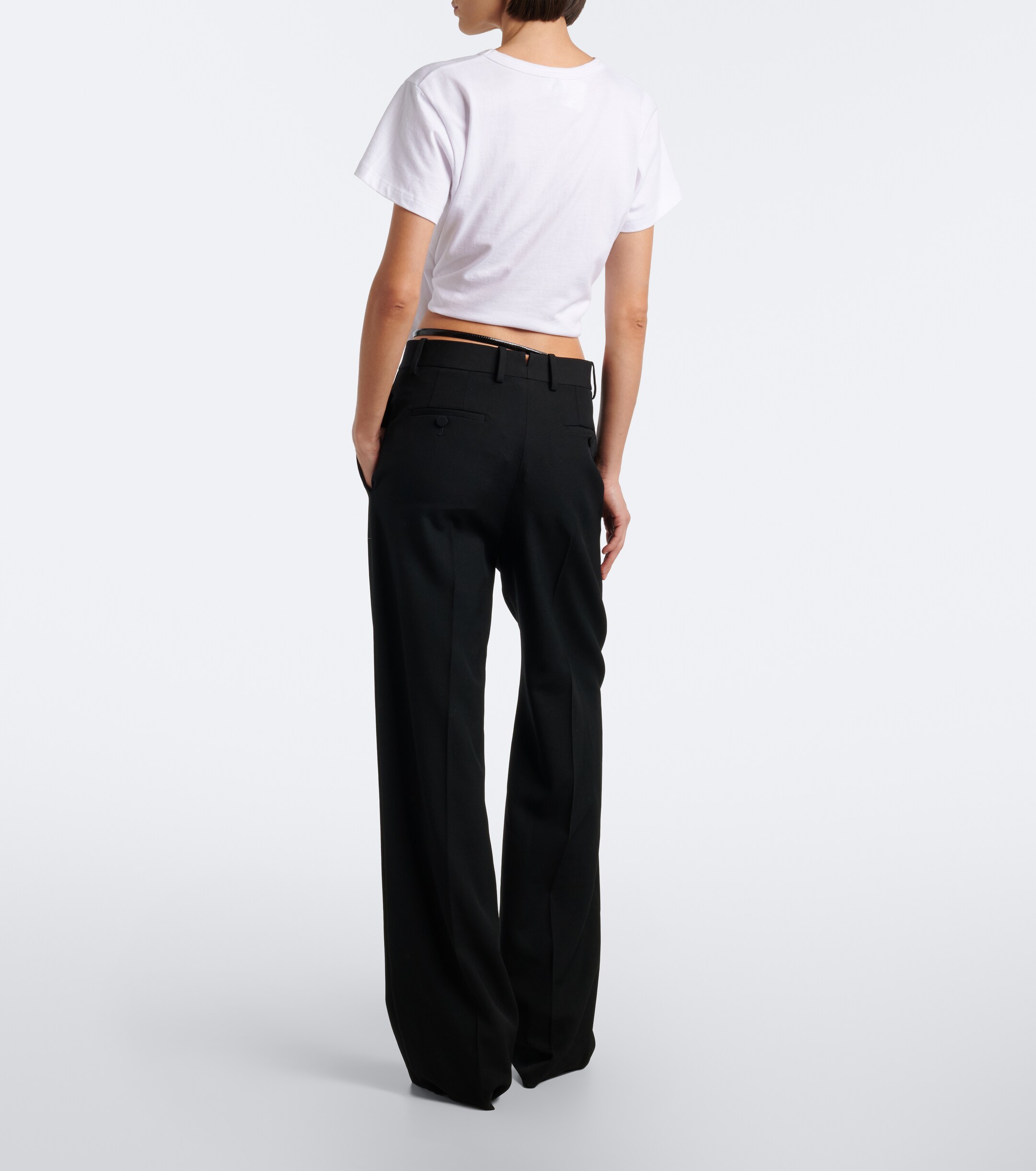 Tom Ford Tom Ford Belted wool wide-leg pants