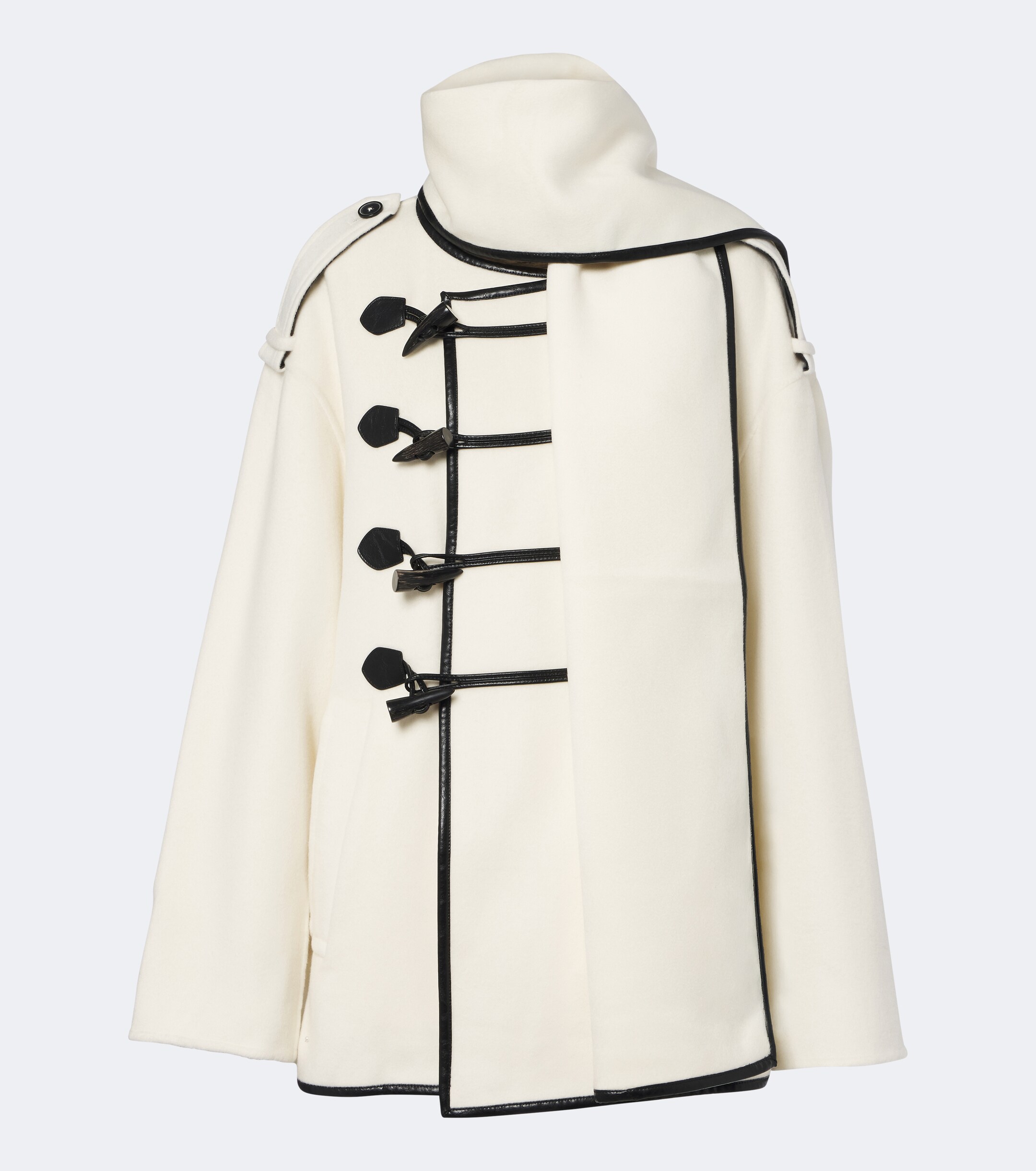 Xu Zhi Xu Zhi Scarf-detail wool peacoat