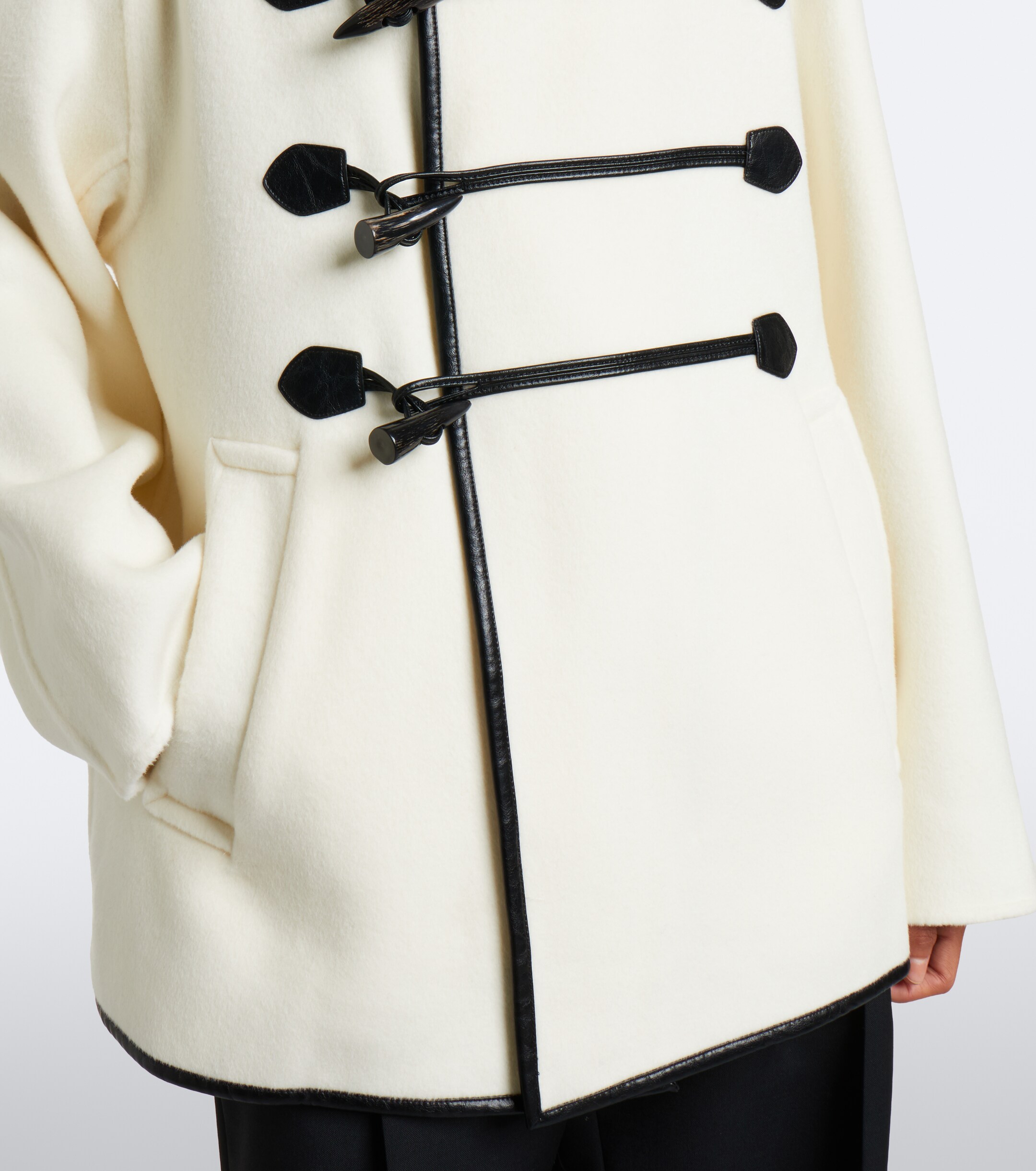 Xu Zhi Xu Zhi Scarf-detail wool peacoat