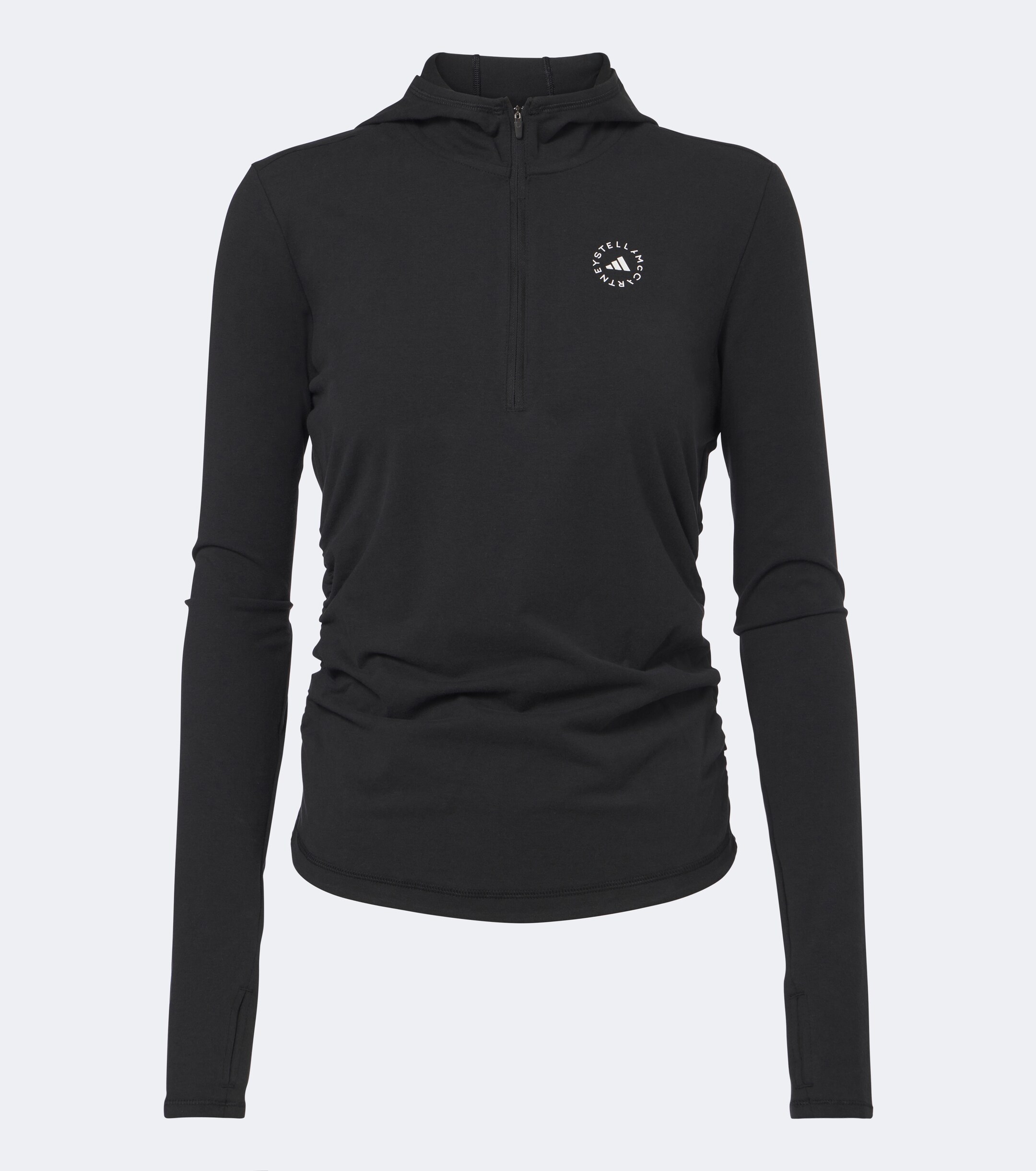 adidas by Stella McCartney Adidas by Stella McCartney Logo jersey half-zip hoodie
